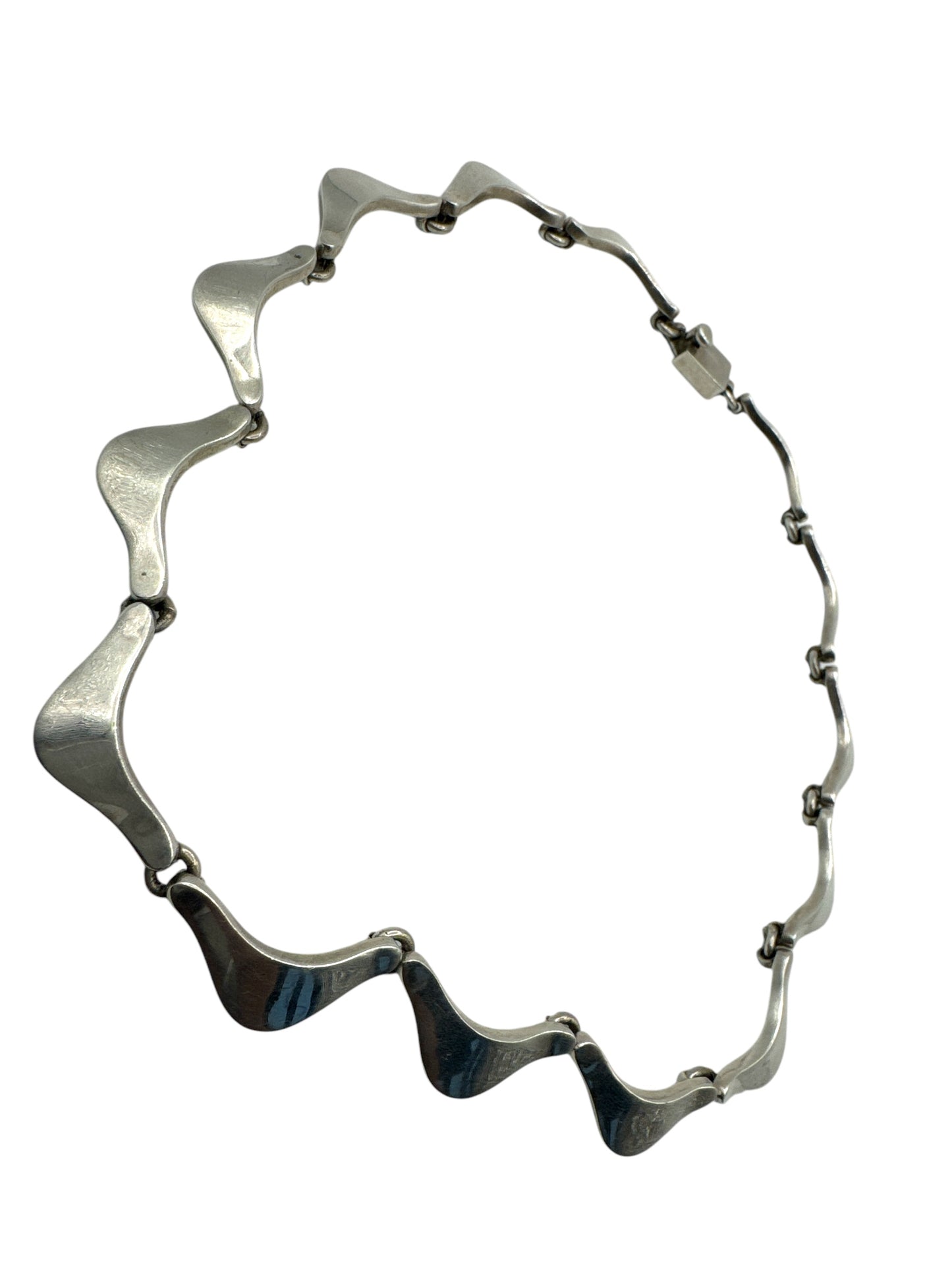 Vintage Mexican Sliver Abstract Necklace