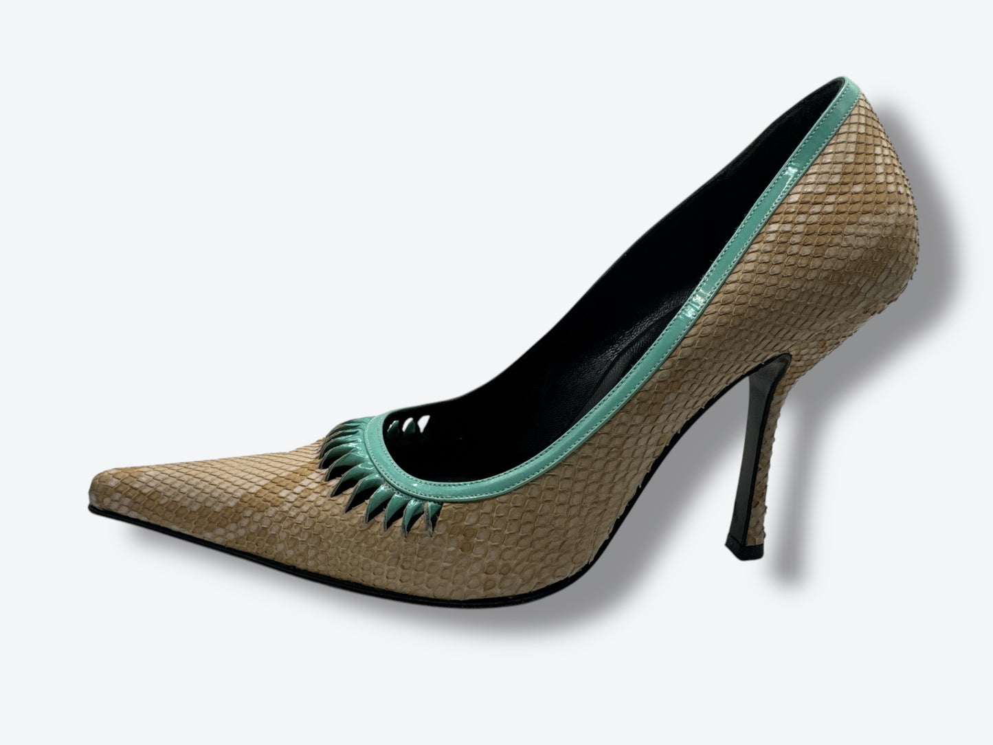Y2K Versace Snakeskin Pumps