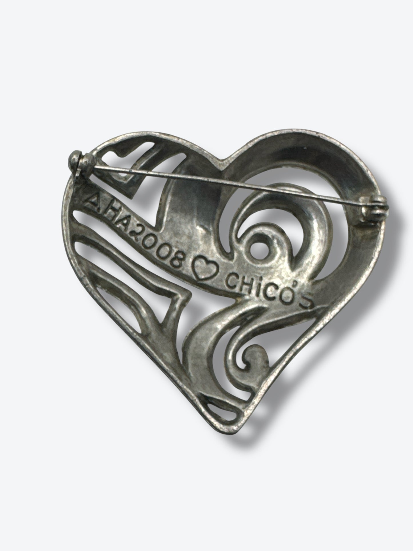 2008 2” American Heart Association + Chicos Brooch