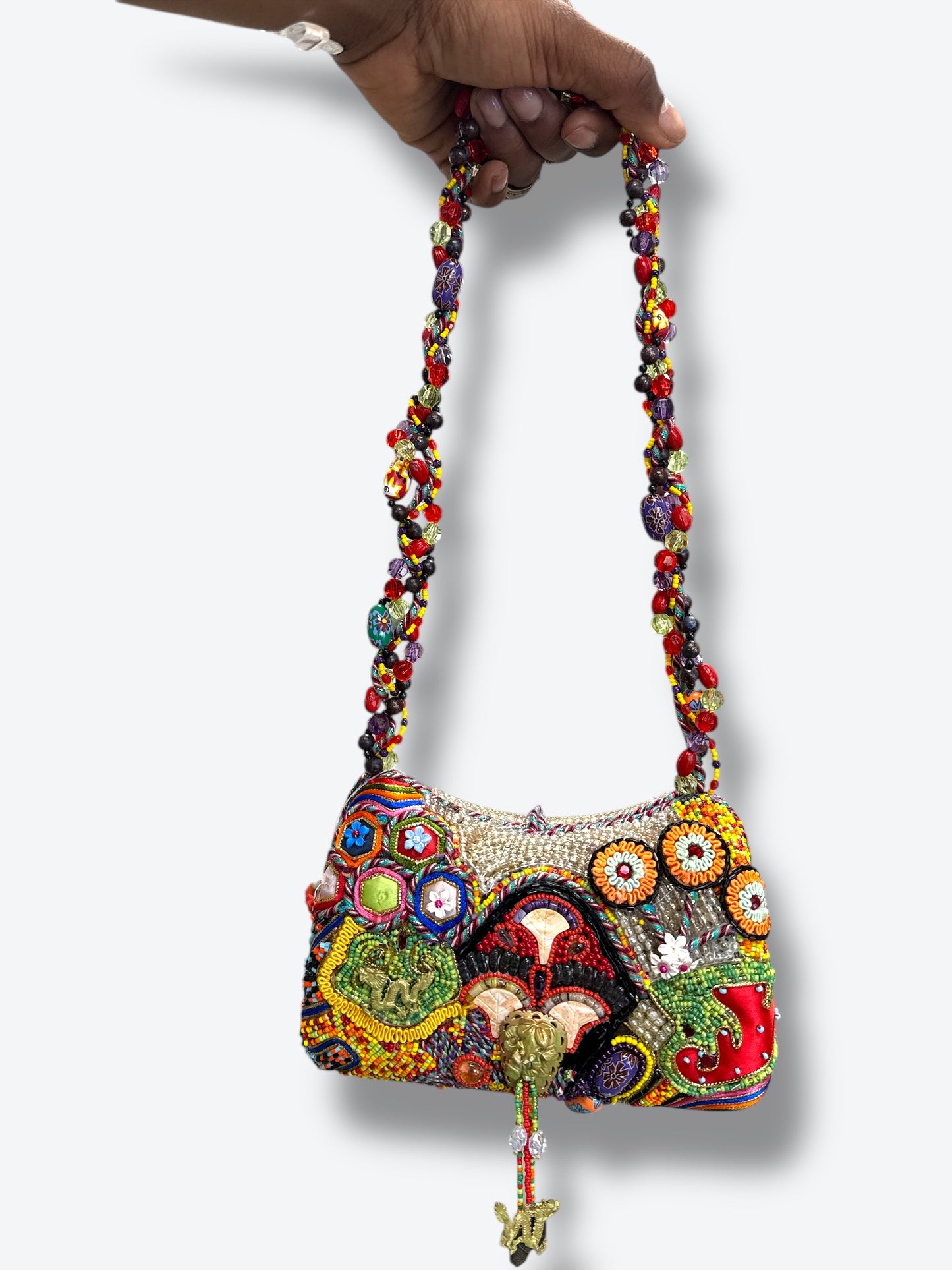 Vintage Mary Frances Charm + Bead Shoulder Bag