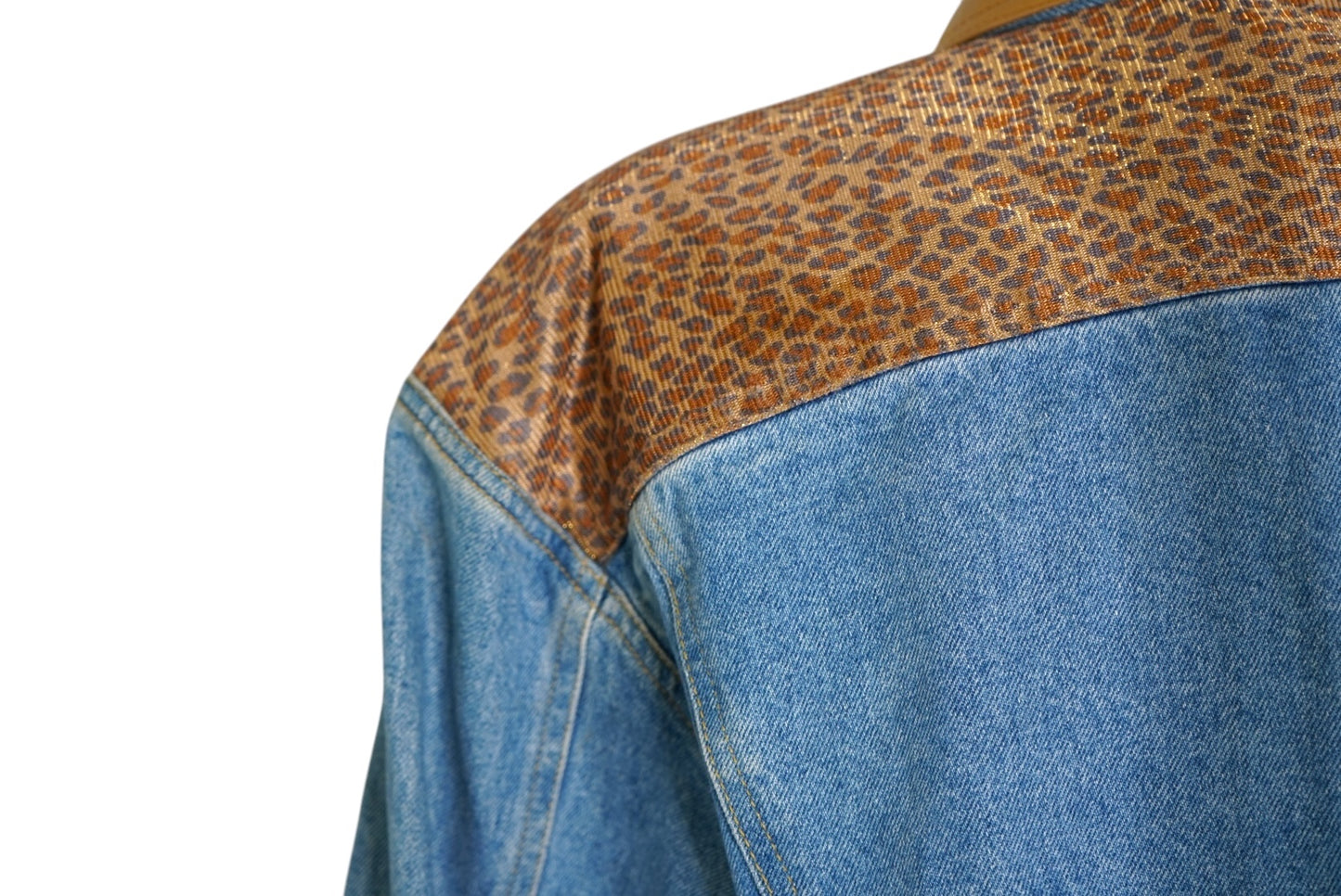 1980s/90s Denim and Cheetah Jacket