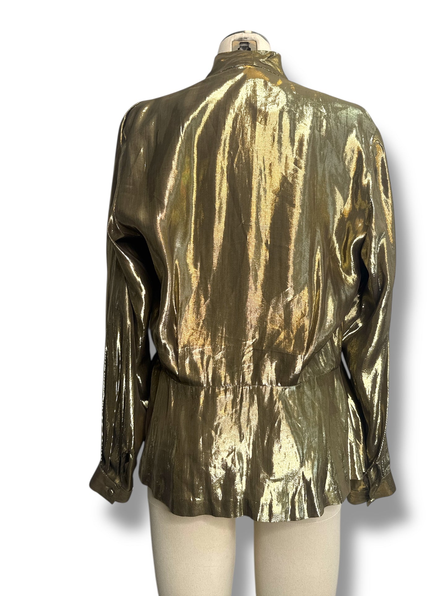#11. 1970s/80s Evan Picone Gold Lame Top
