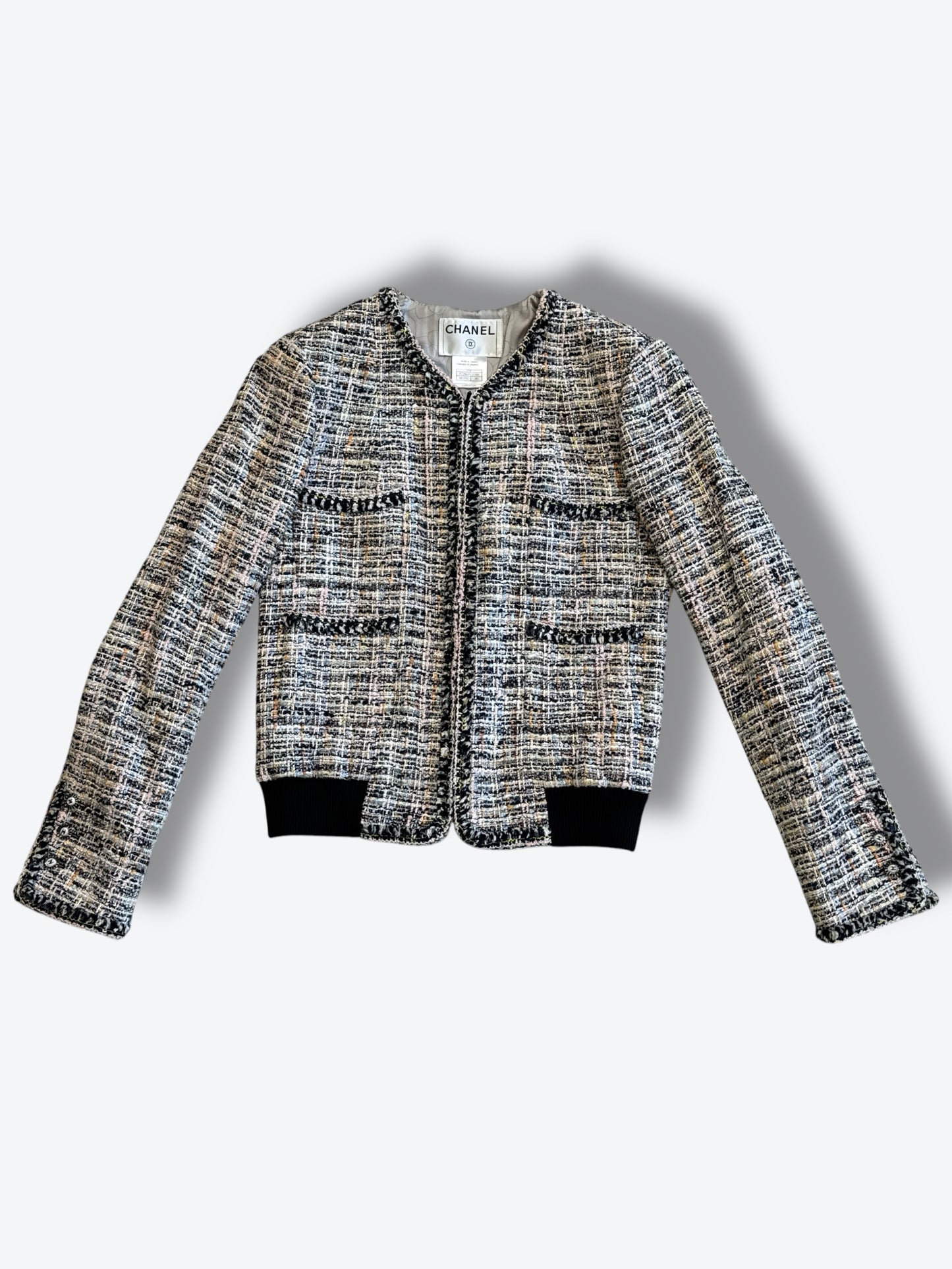 2021 Chanel Tweed Varsity Jkt