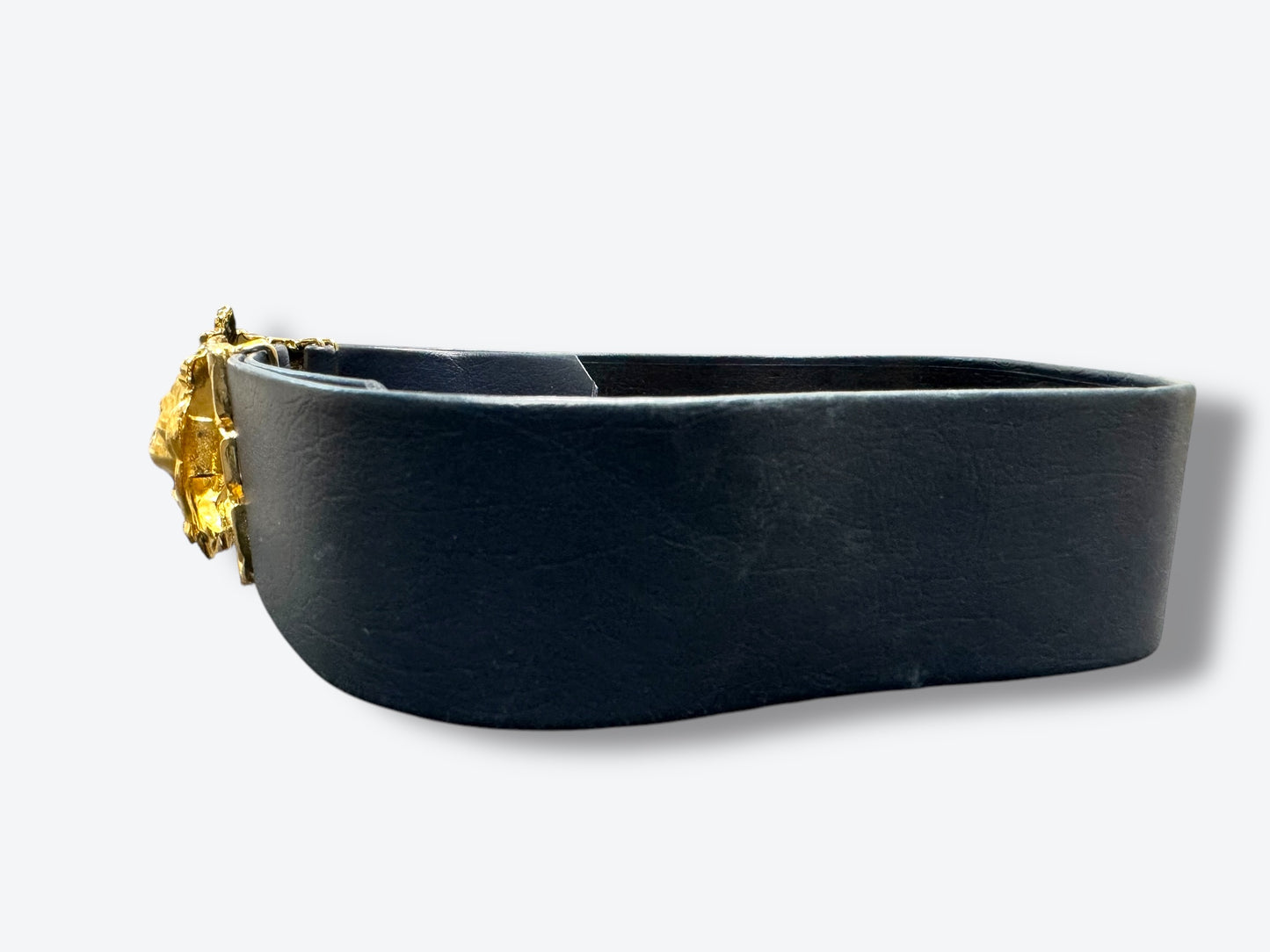 1970s Vintage Large Lion Buckle Belt