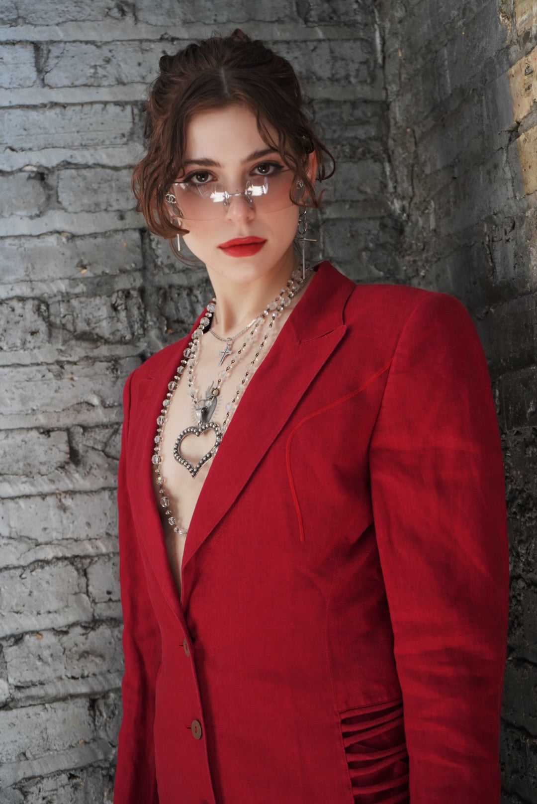 Y2K Montana Red Suit