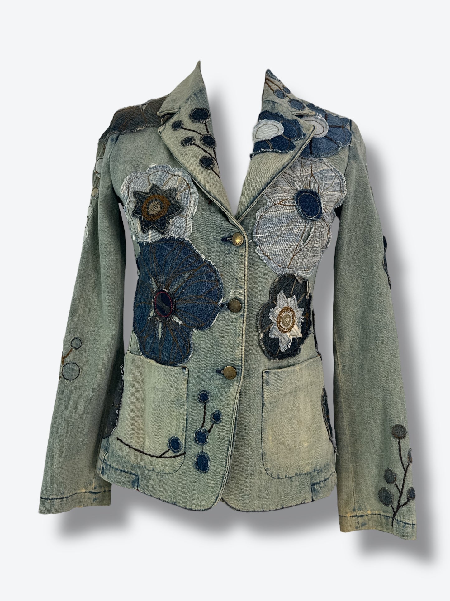 Miss Sixty Jacket Denim Appliqué Blazer
