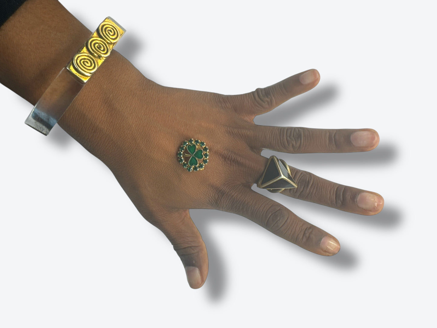 Vintage Mini Shamrock Brooch