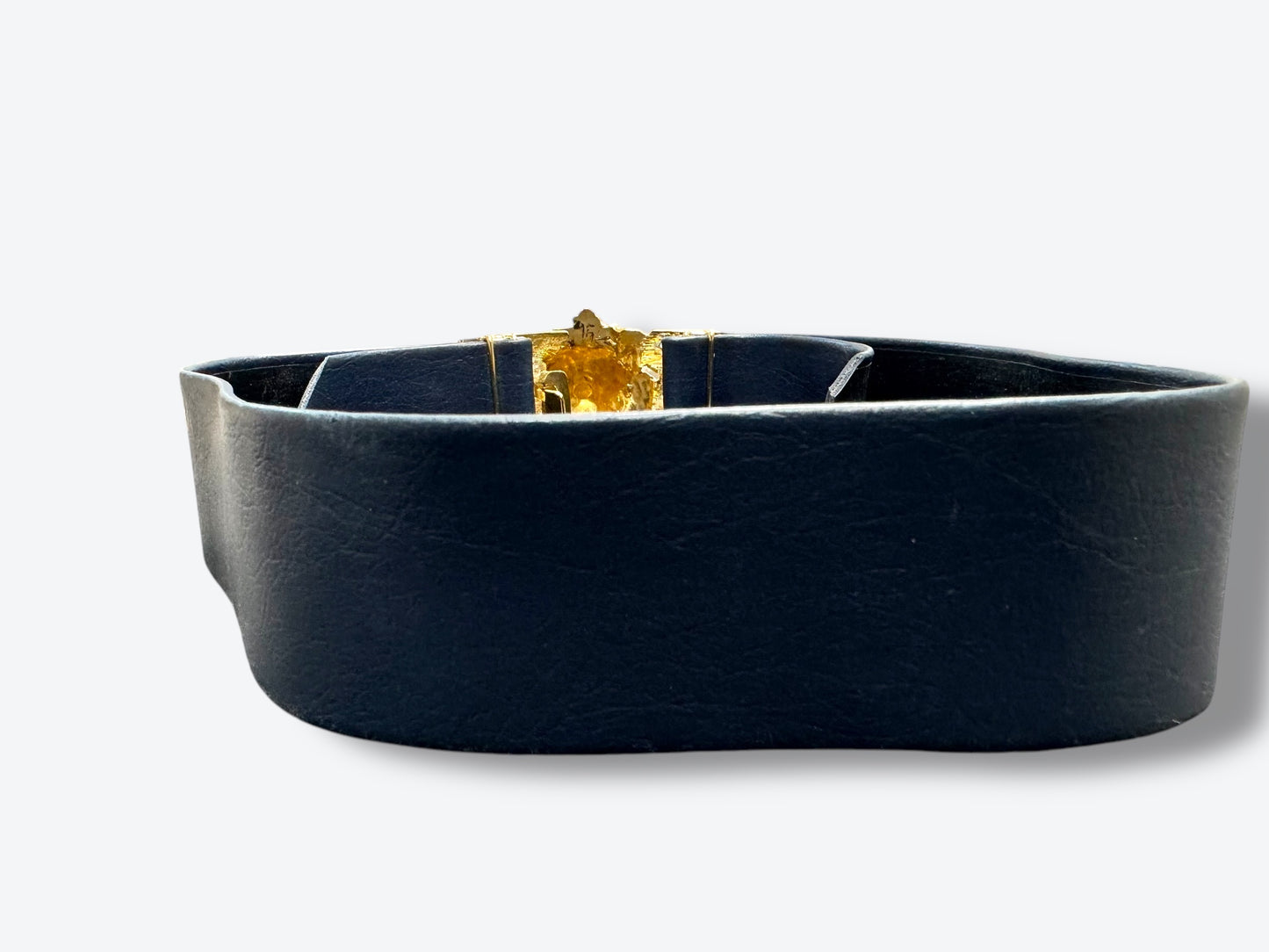 1970s Vintage Large Lion Buckle Belt