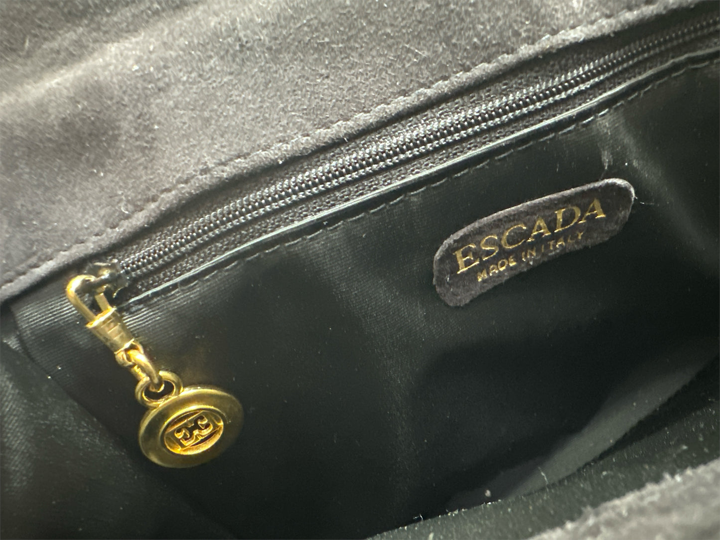 1980’s Escada Suede and Leather Shoulder Bag