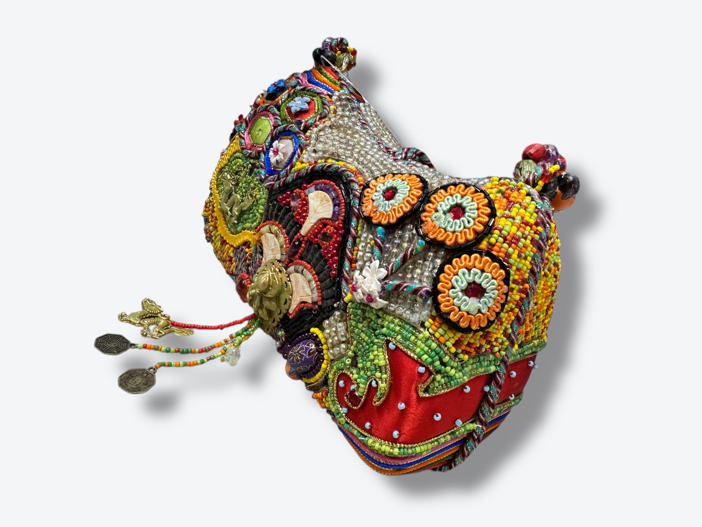 Vintage Mary Frances Charm + Bead Shoulder Bag