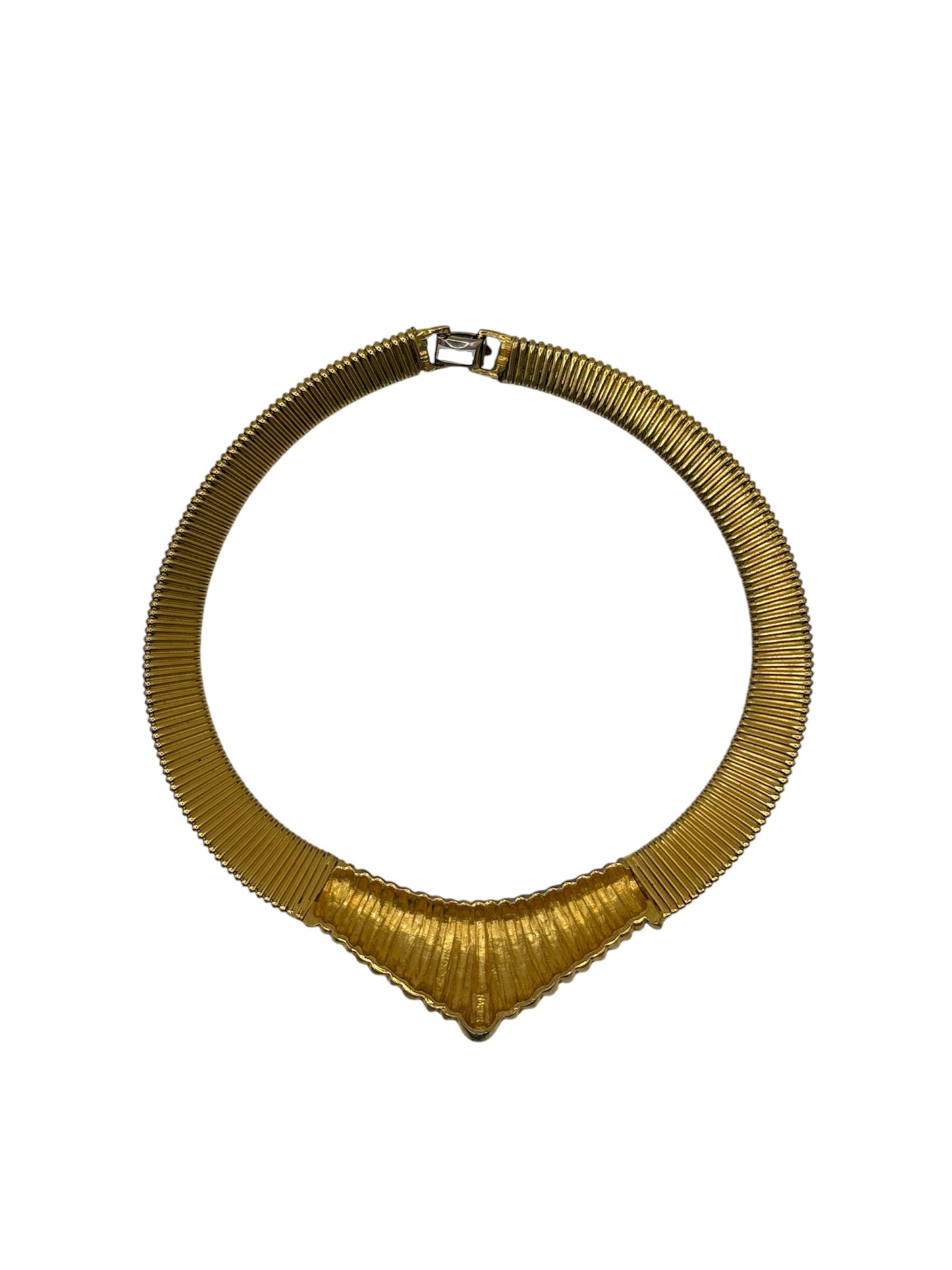 1980s Gas Pipe Gold Chocker