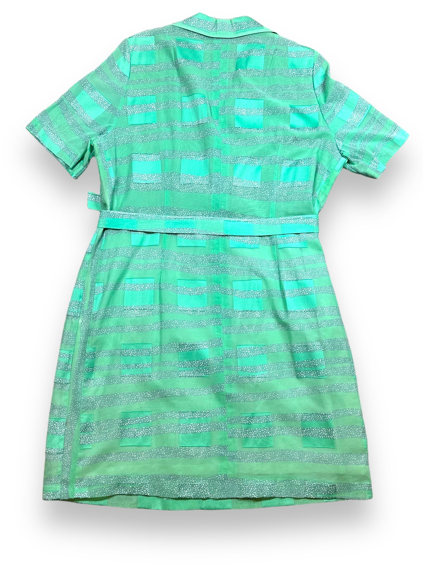 1990s Akris Mint Green Belted Dress