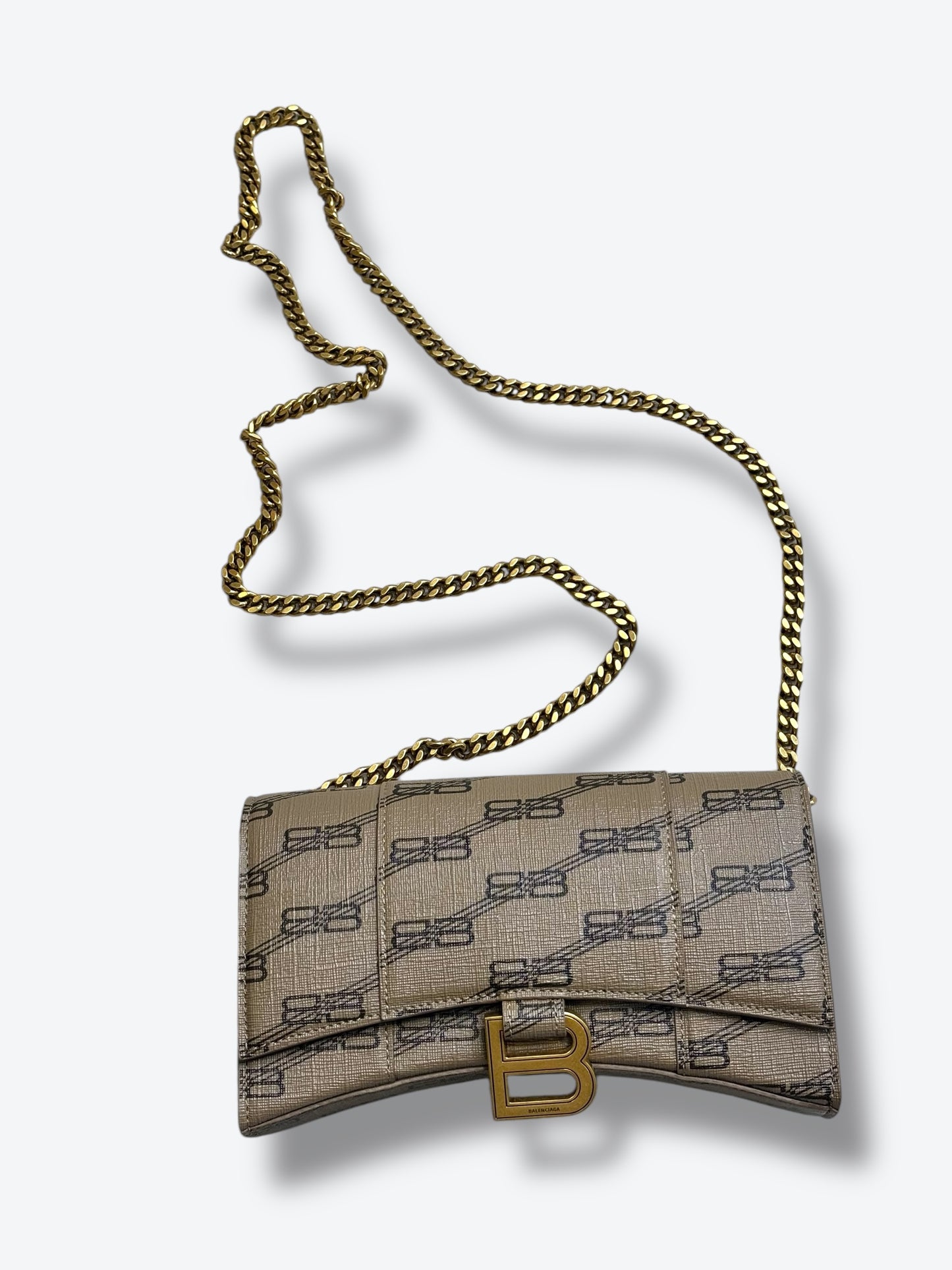 Balenciaga Hourglass Wallet On a Chain