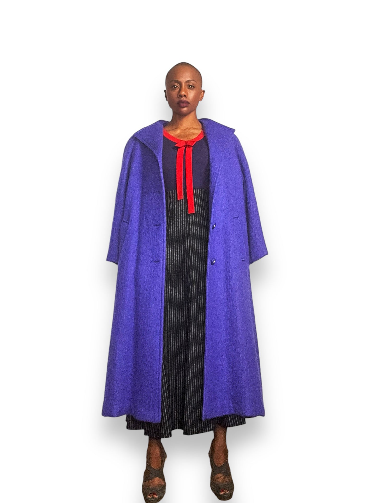 1990s "Adolfo" Classics Purple Peacoat