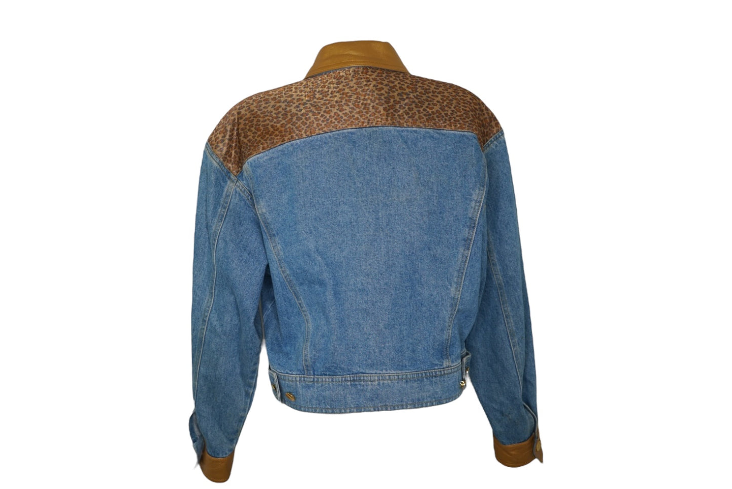 1980s/90s Denim and Cheetah Jacket