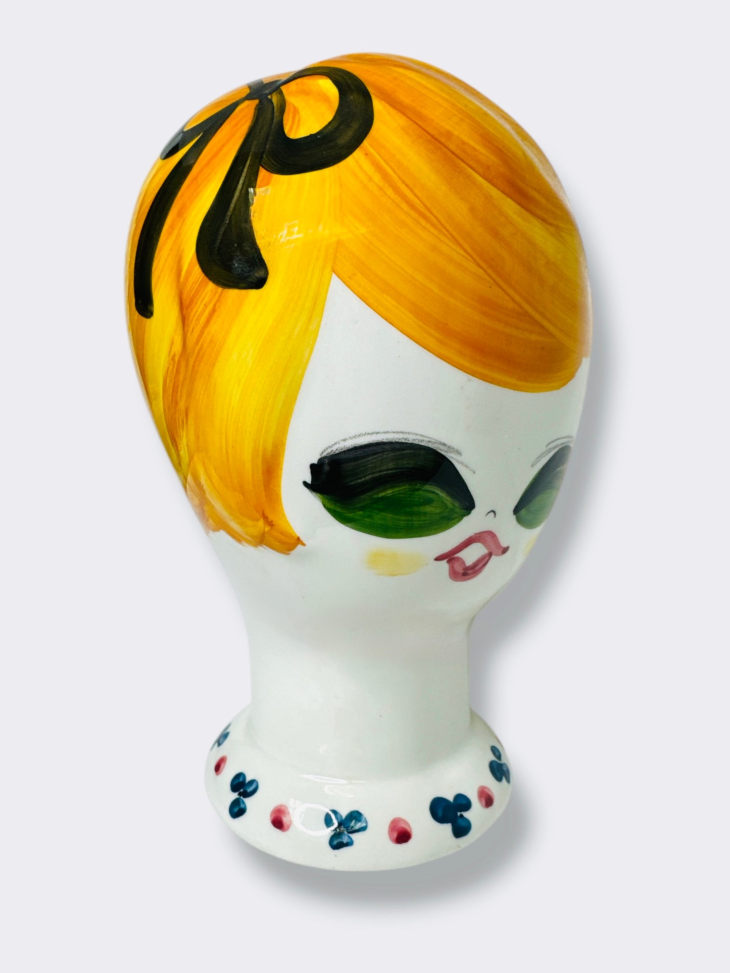 1960s/70s Signed Italian Blond Woman Collectable Head