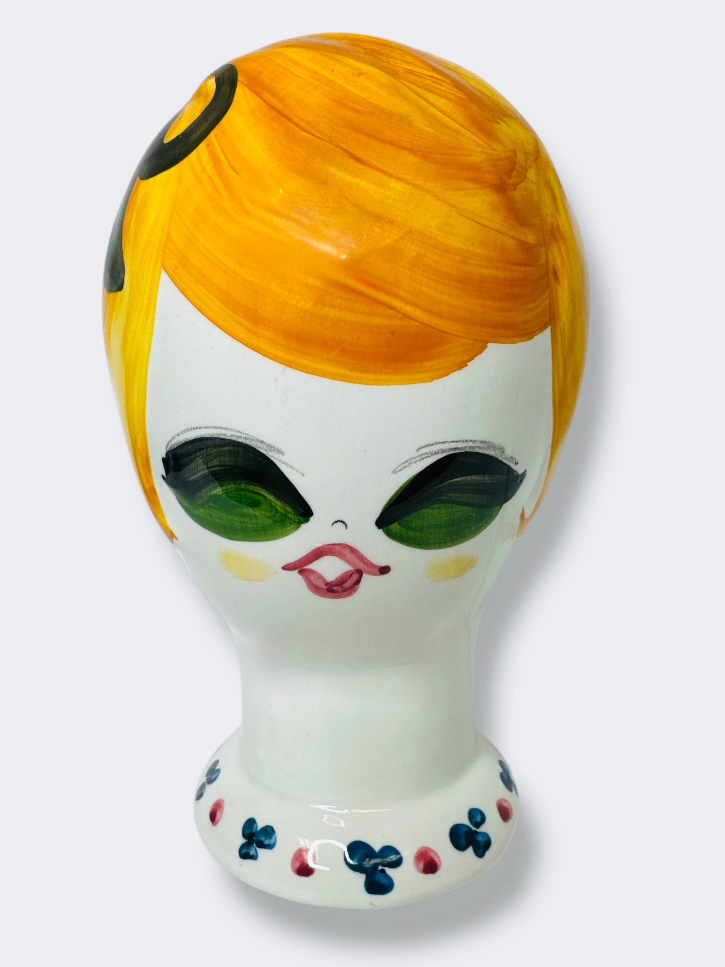 1960s/70s Signed Italian Blond Woman Collectable Head