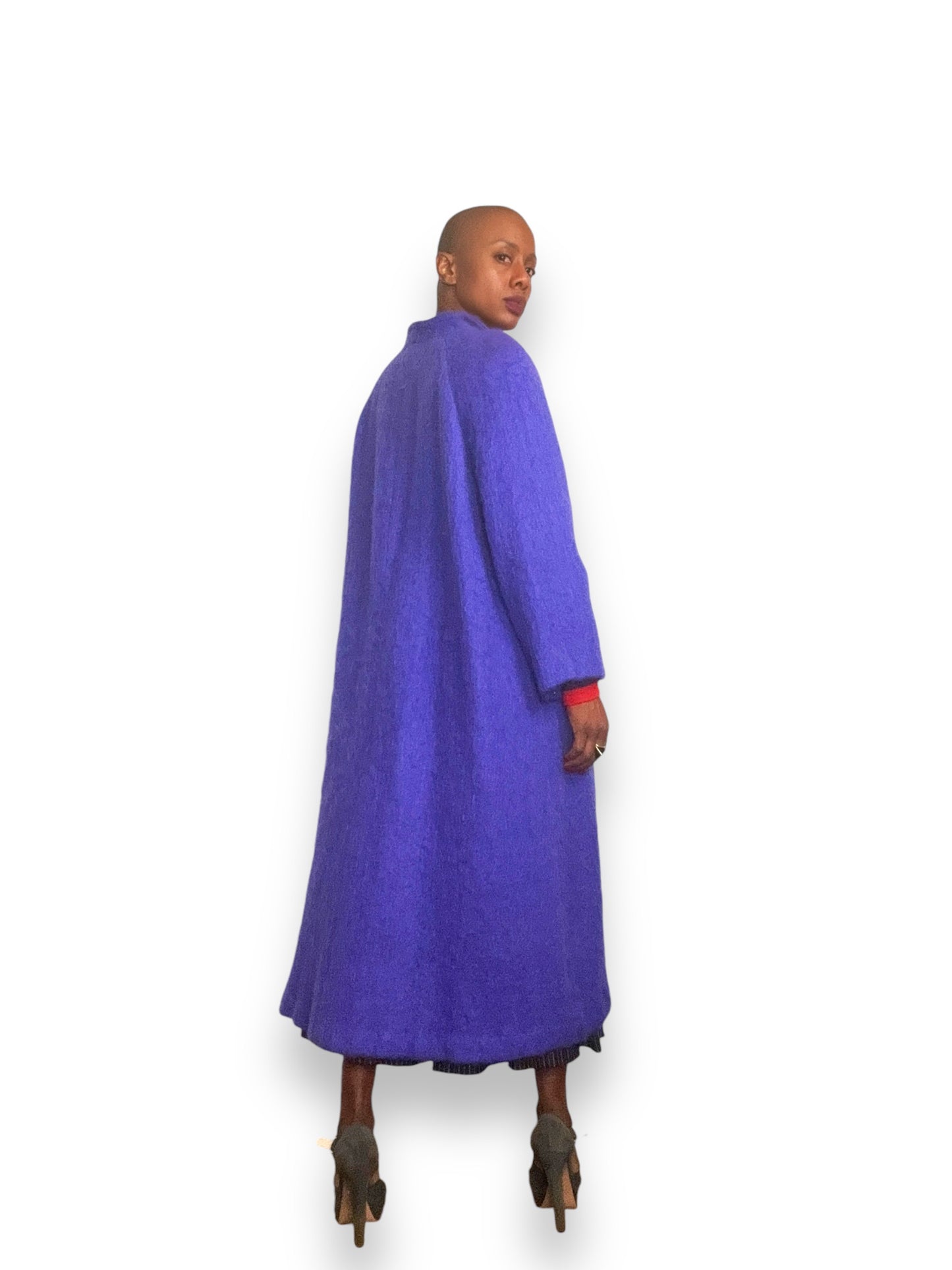 1990s "Adolfo" Classics Purple Peacoat