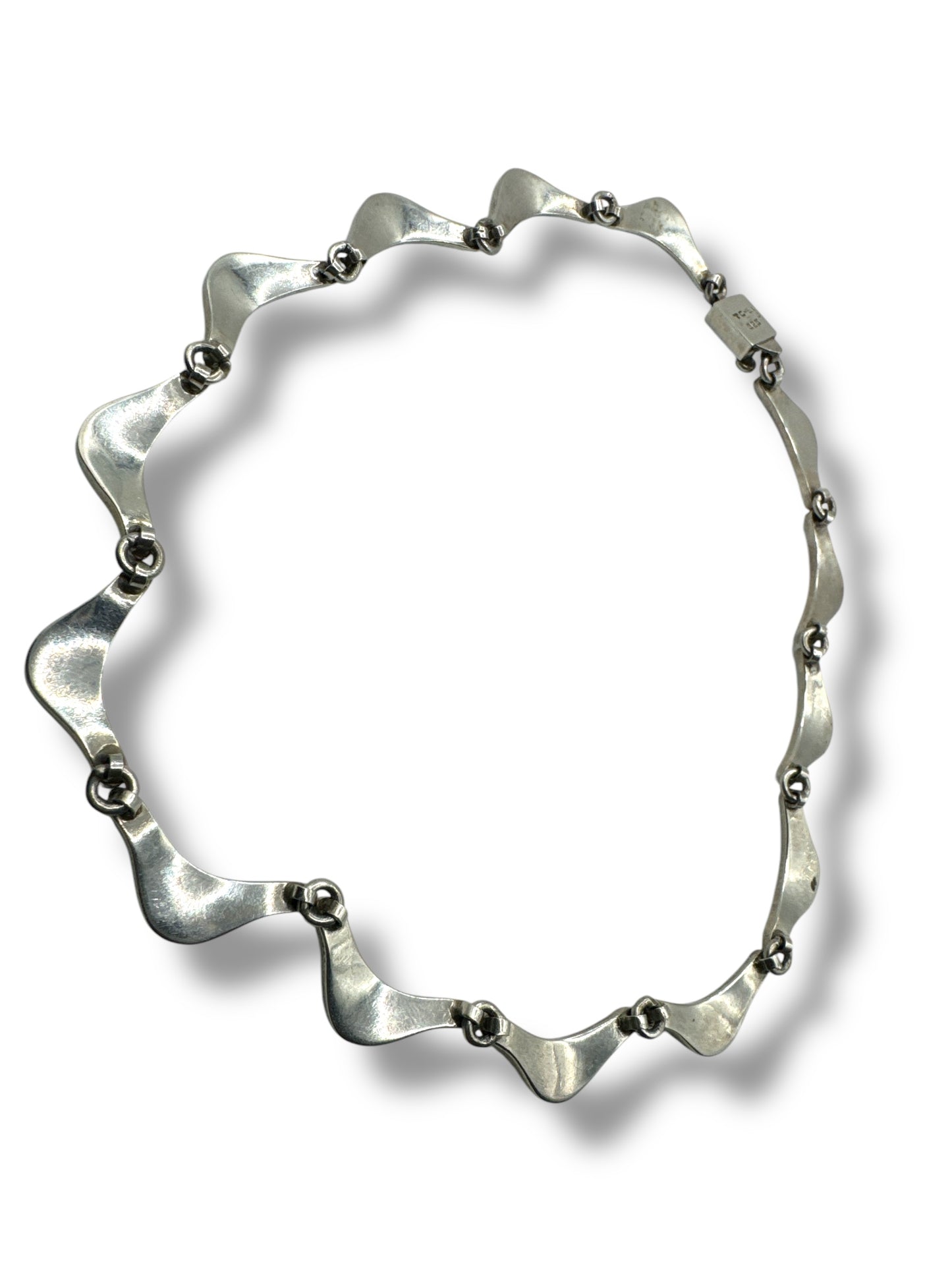 Vintage Mexican Sliver Abstract Necklace