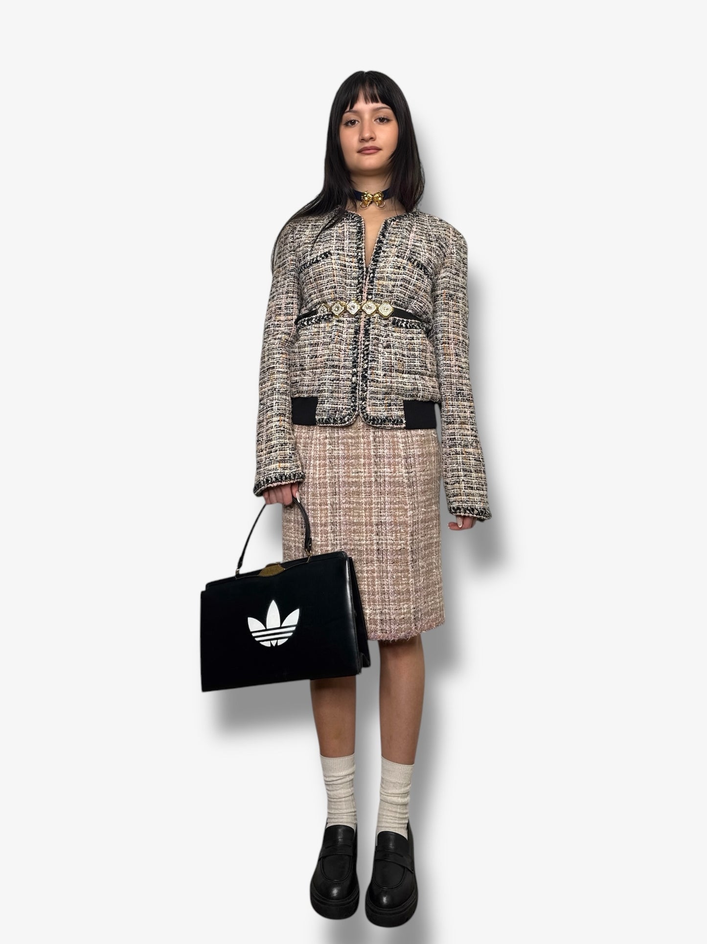 2021 Chanel Tweed Varsity Jkt