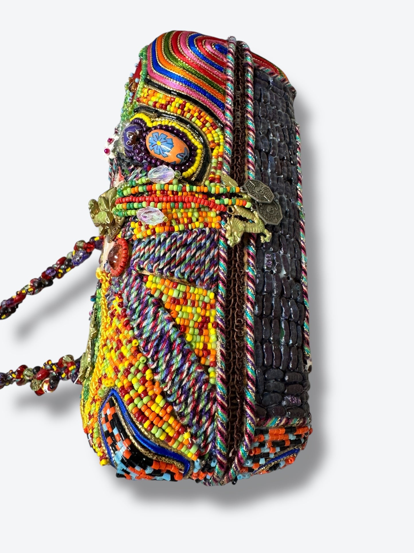 Vintage Mary Frances Charm + Bead Shoulder Bag