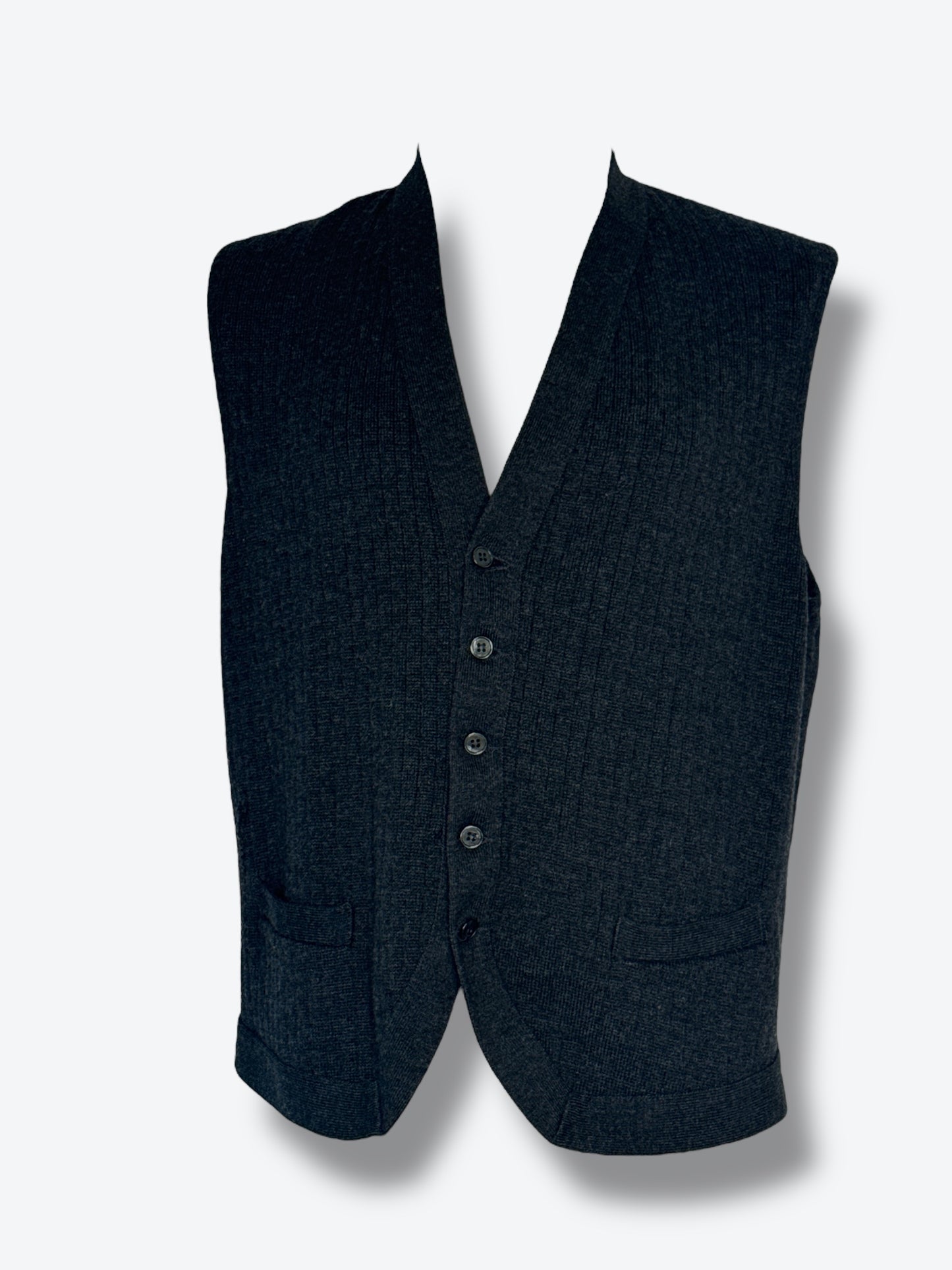 1970s Burberrys Distressed Wool Vest
