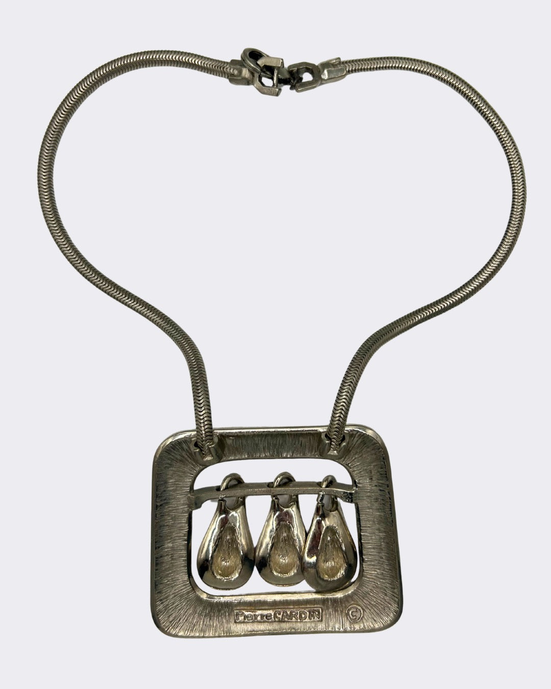 1960s Pierre Cardin Modern Brutalist Necklace (Signed)