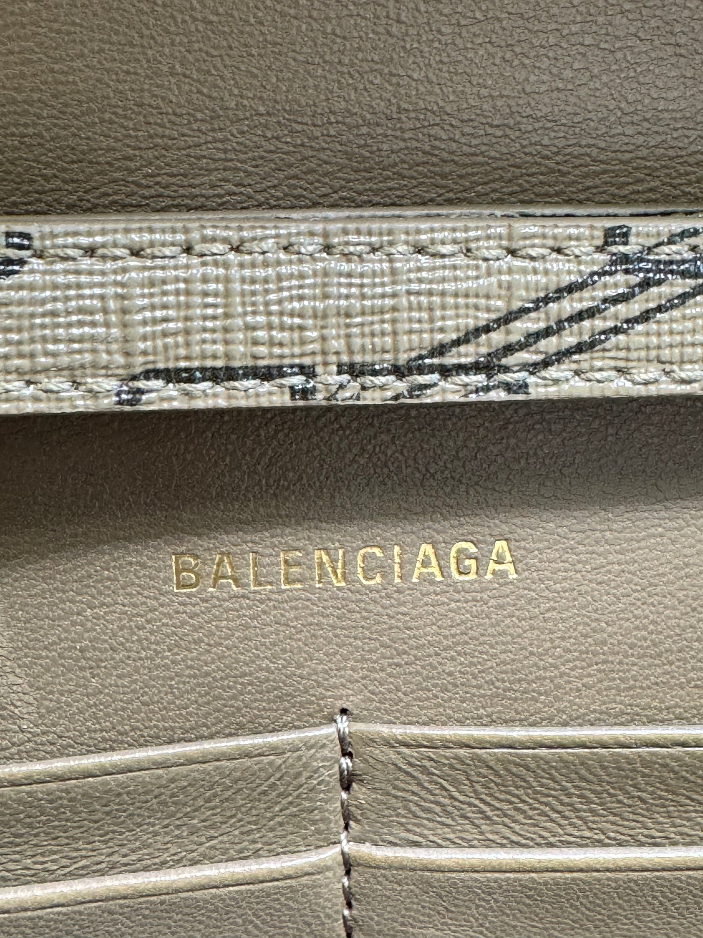 Balenciaga Hourglass Wallet On a Chain
