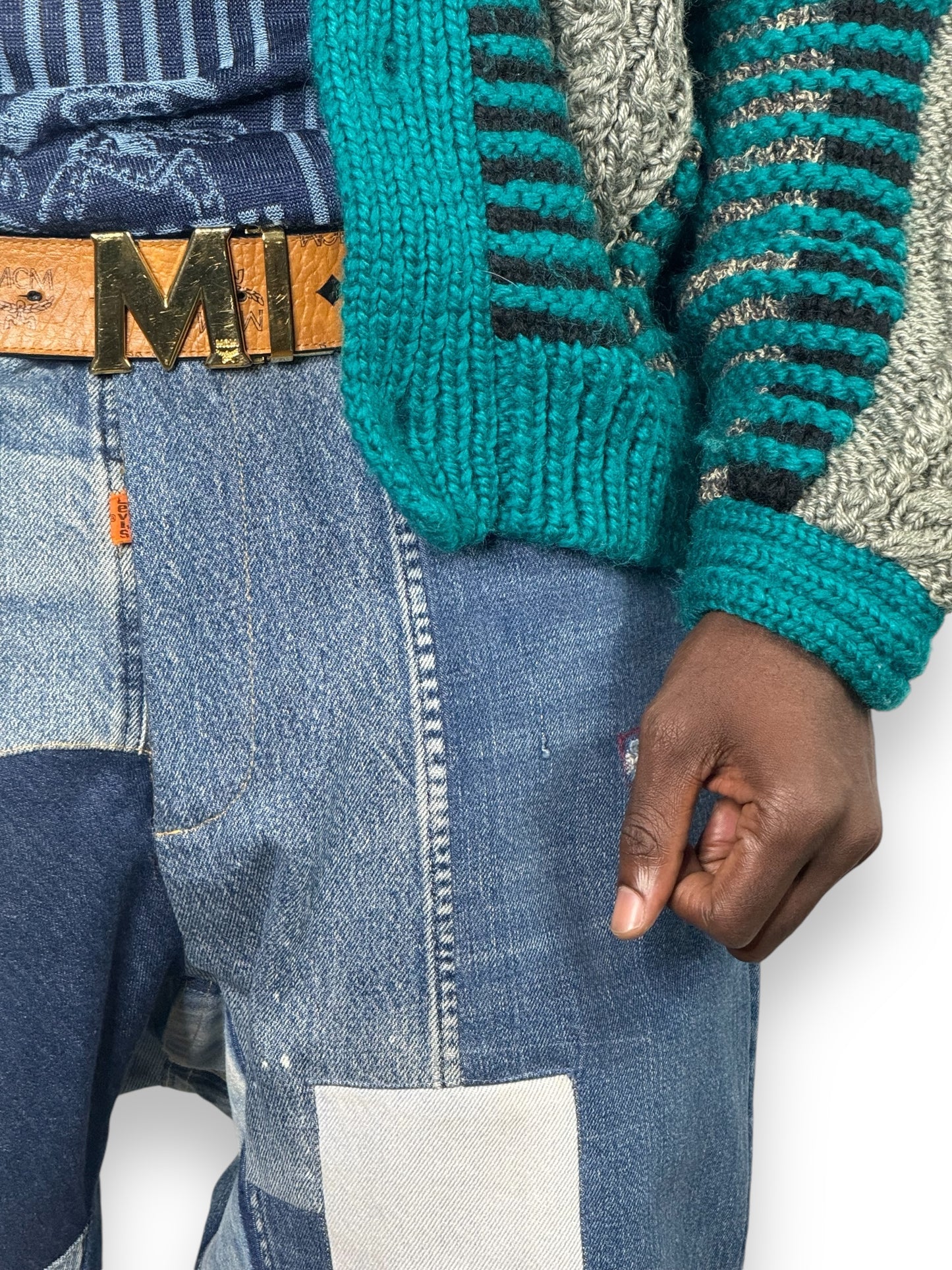 Vintage reworked patchwork Levi’s
