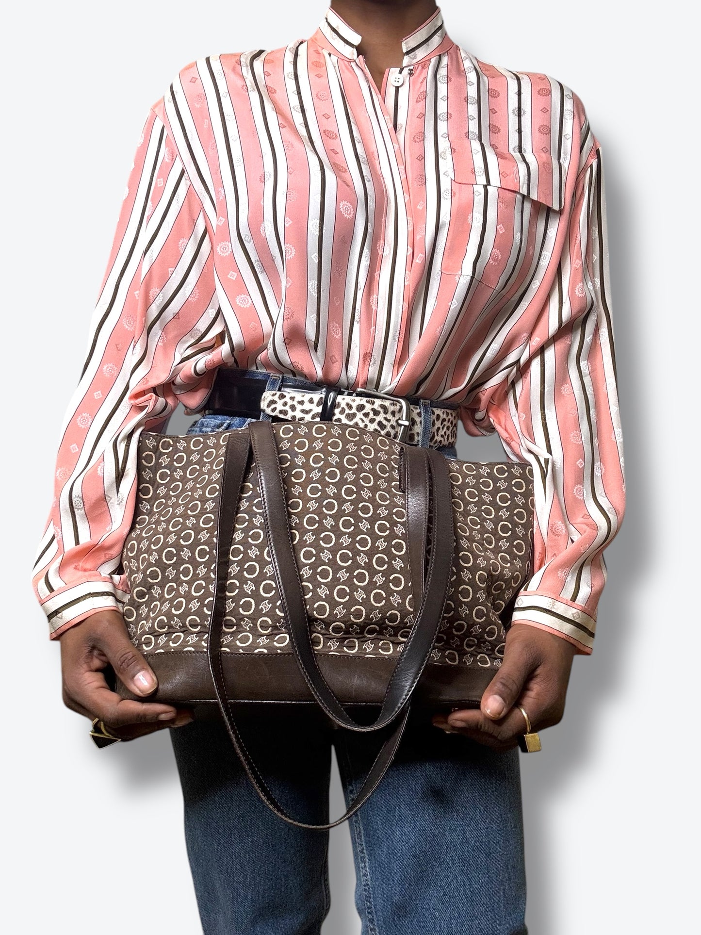 1980/90s Celine Fabric Tote