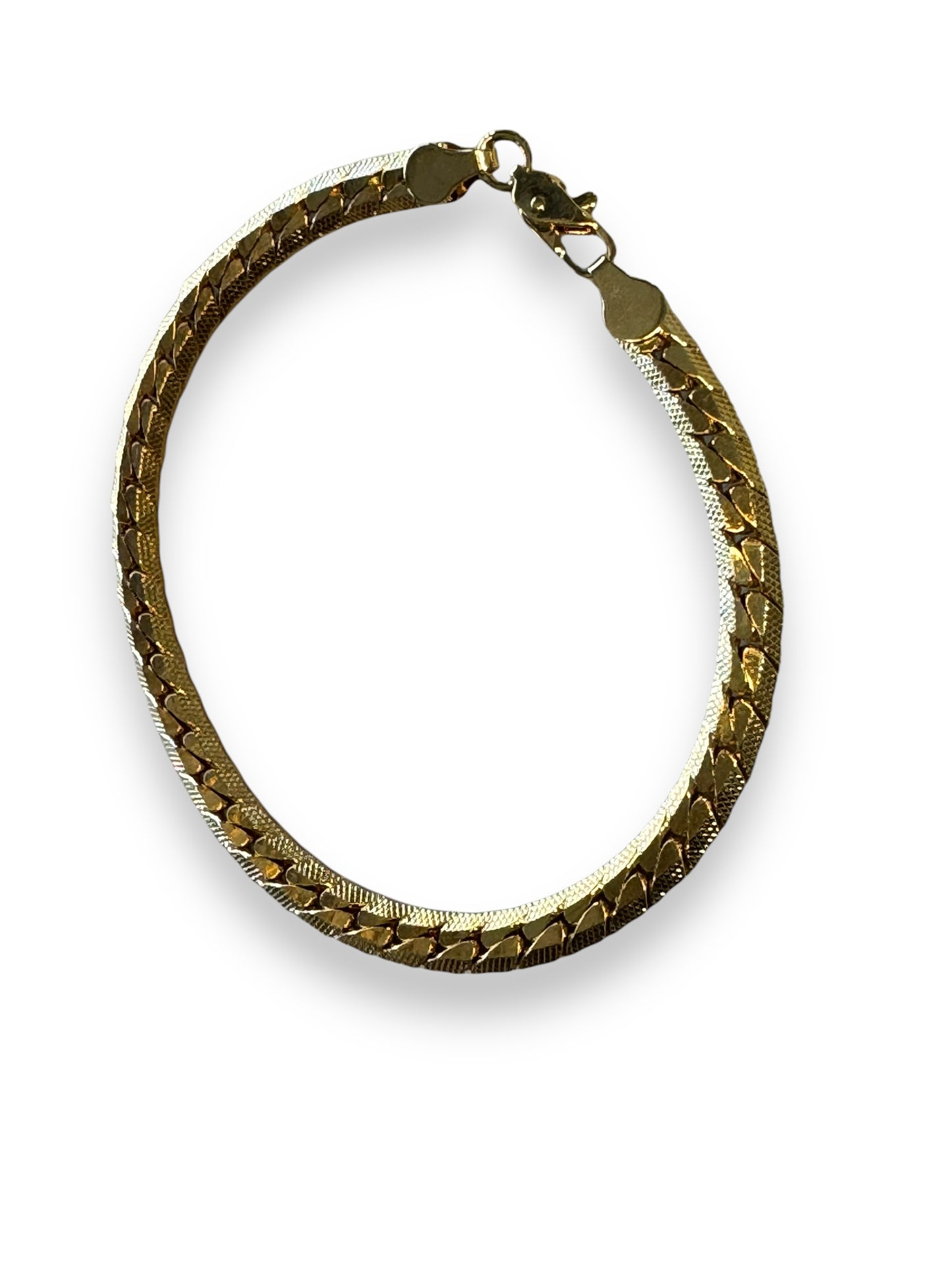 1970s Vintage Woven Chain Bracelet