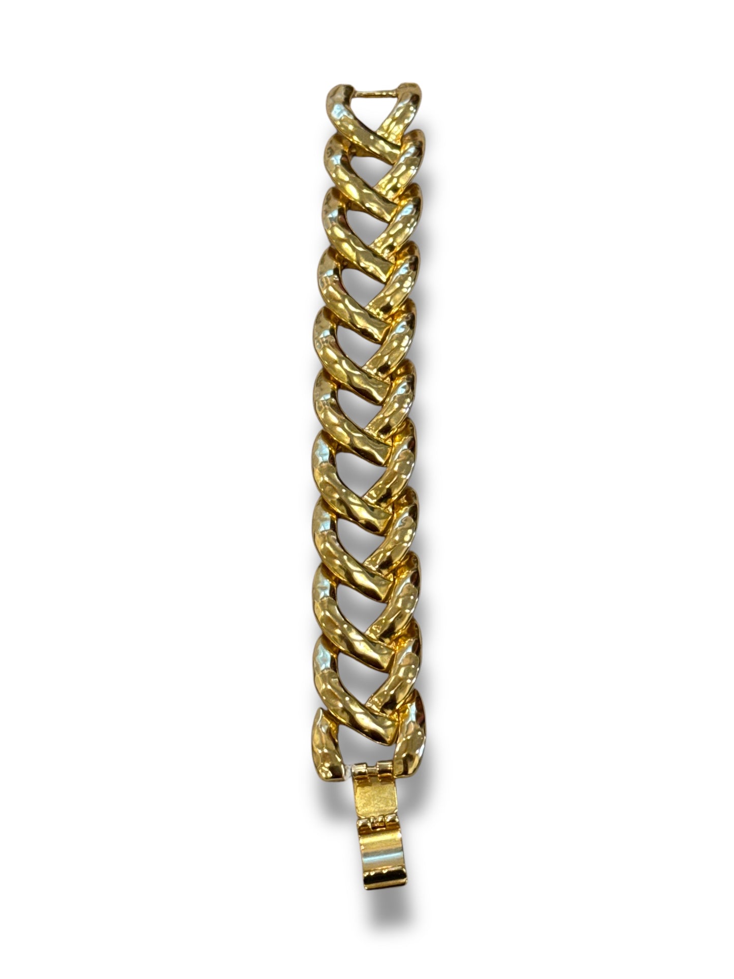 Y2K Gold Link Jcrew Cuff Bracelet