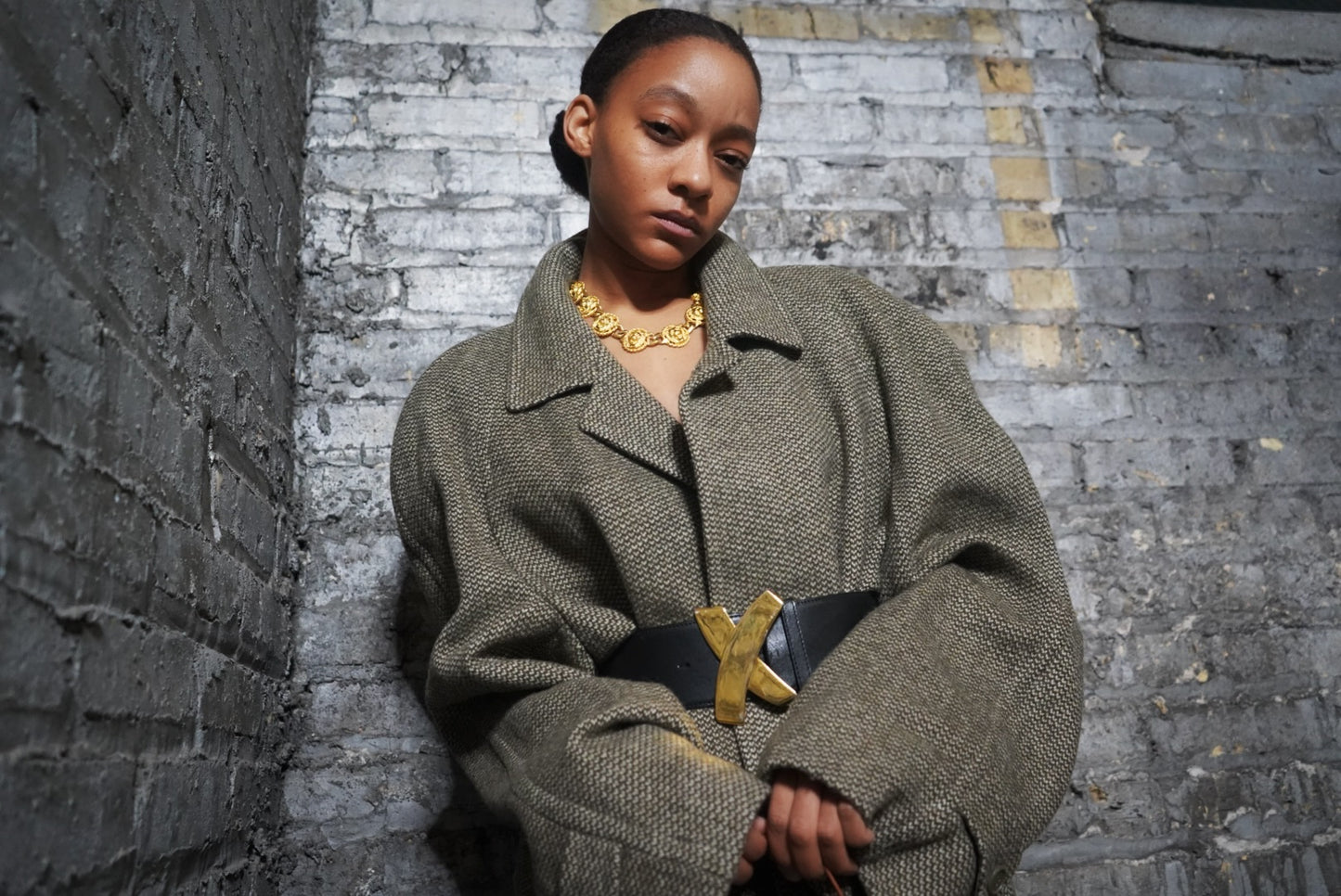 Y2K Paloma Picasso Black + Gold Belt (Signed)