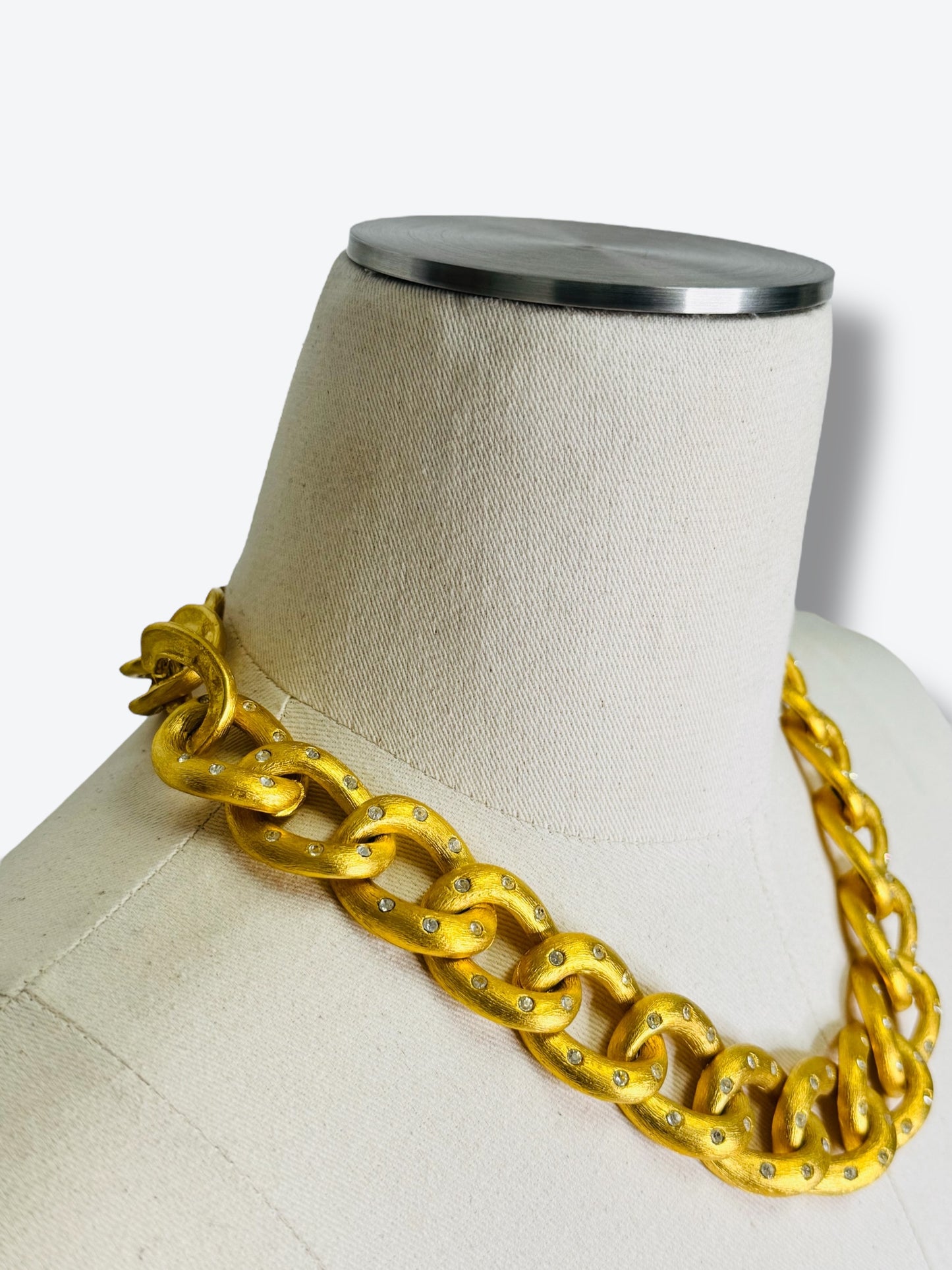1980s “Croft” Bold Statement Chain Necklace