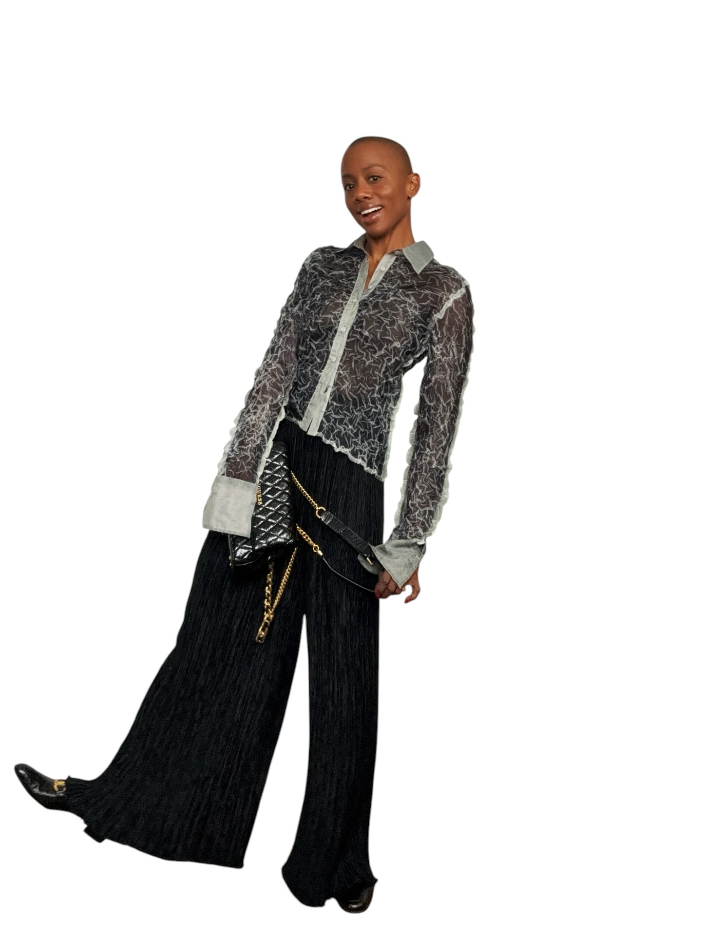 1970s Mary McFadden High Waisted Pleated Pants