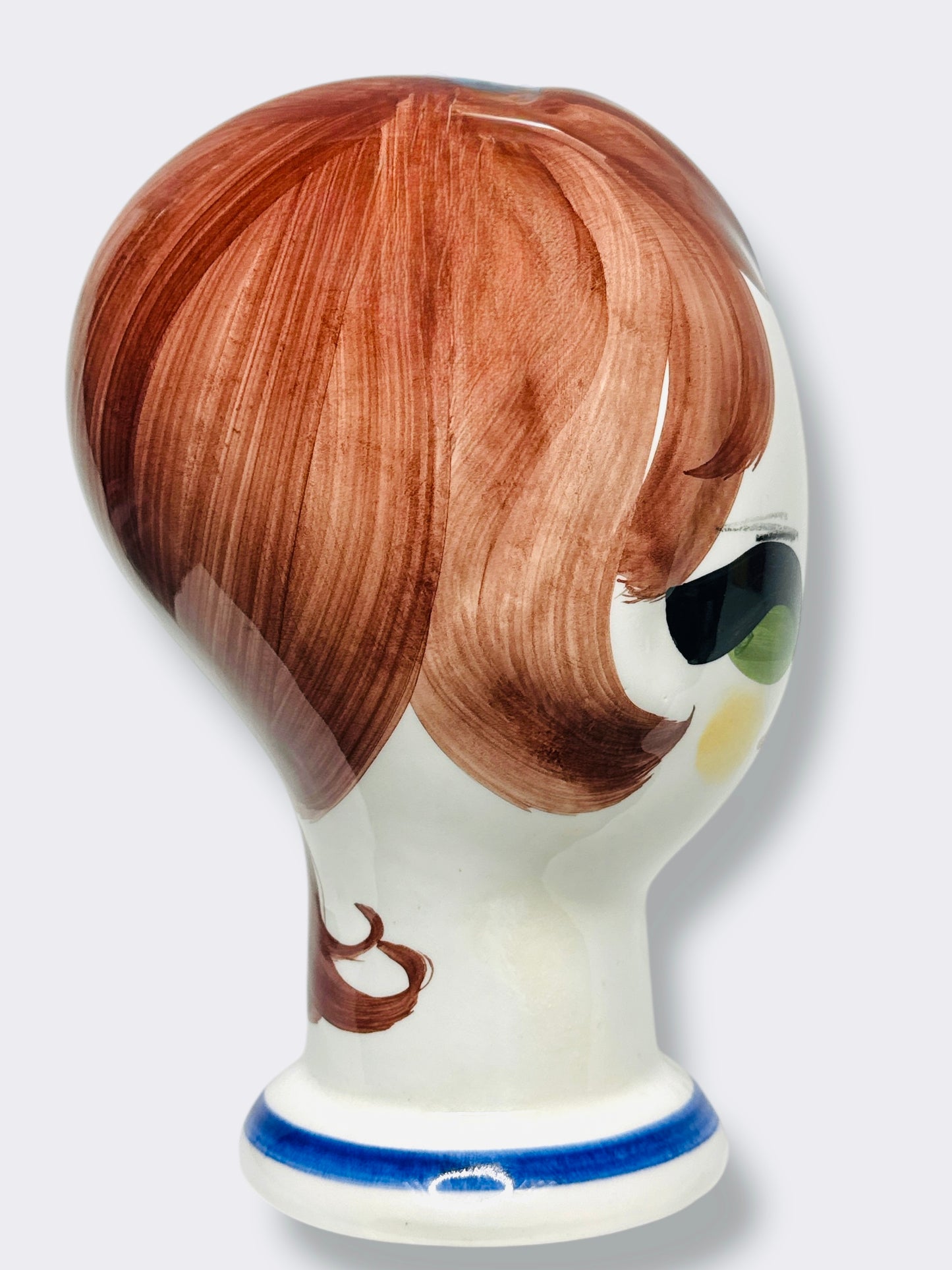 1960s/70s Signed Italian Ceramic Head
