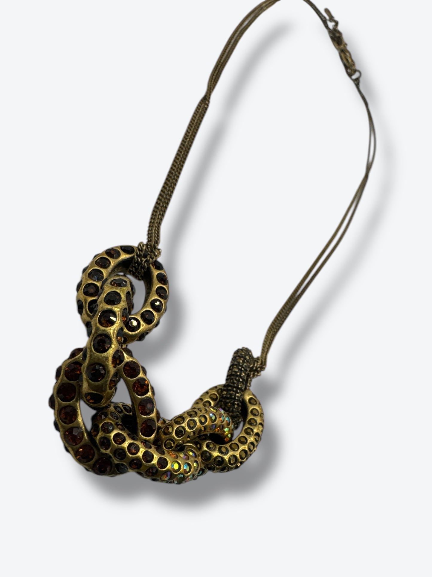 Vintage J Crew Gold + Crystal Rope Chain