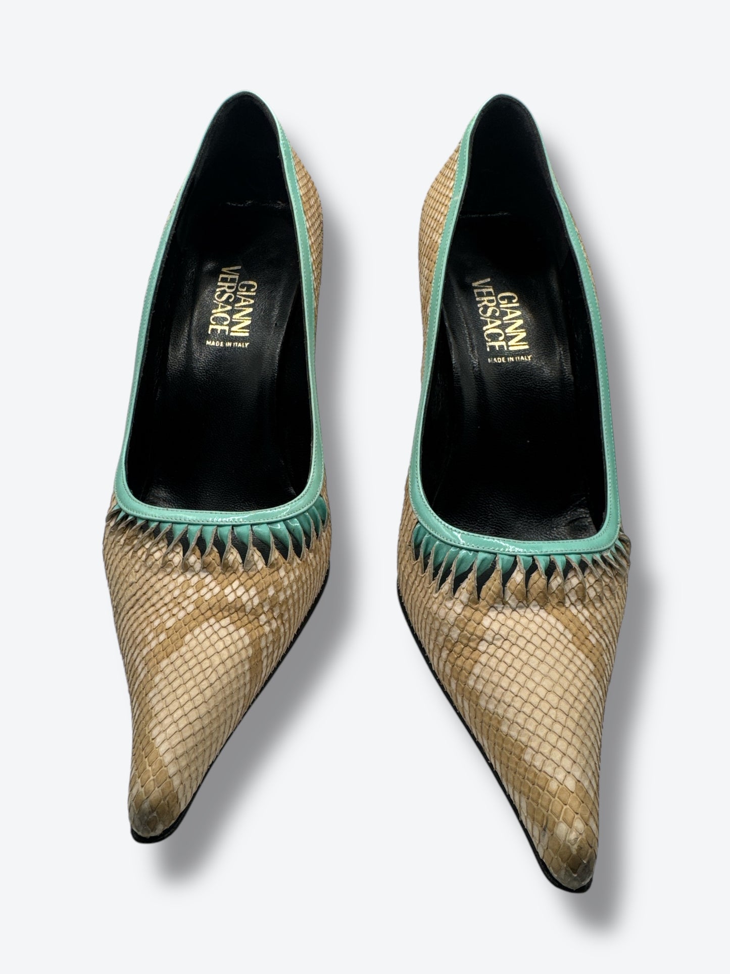 Y2K Versace Snakeskin Pumps