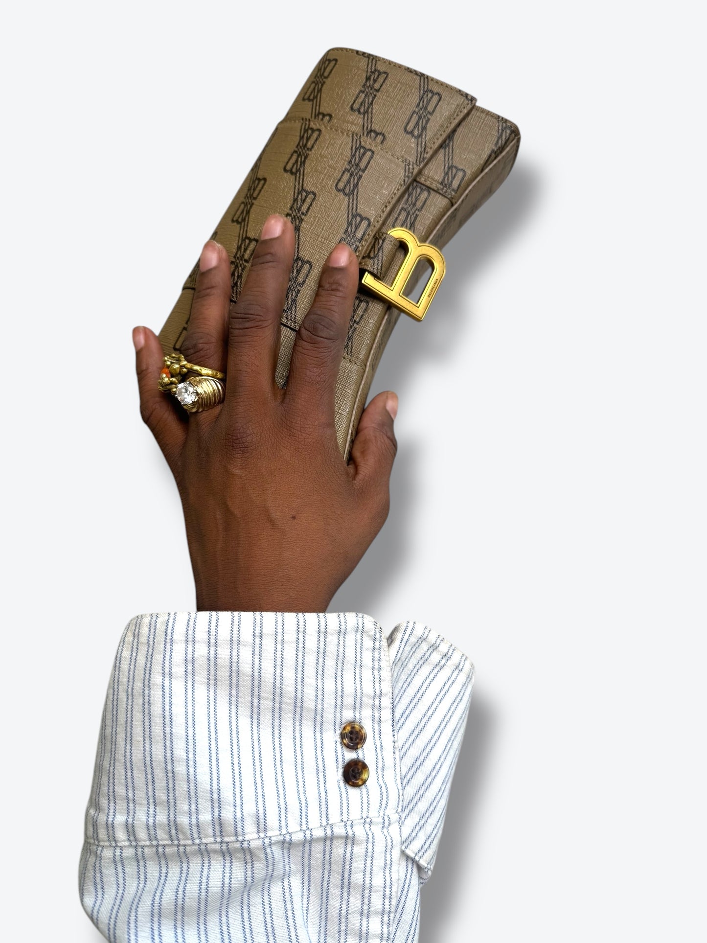 Balenciaga Hourglass Wallet On a Chain