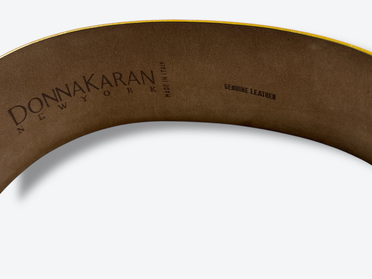 Y2K Donna Karen Yellow Belt