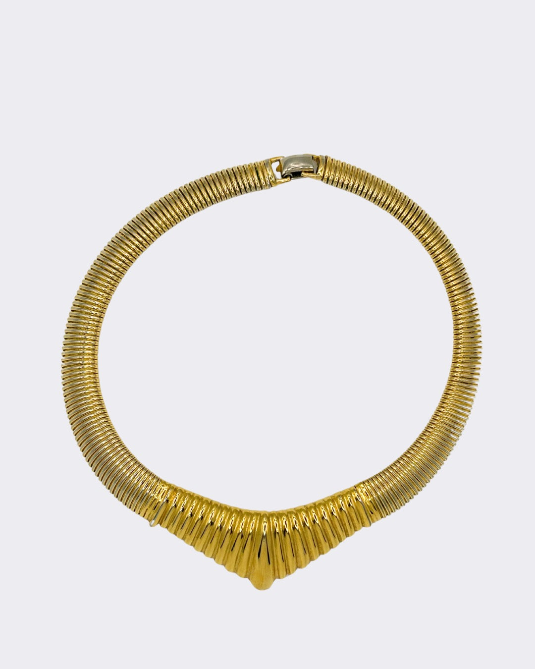 1980s Gas Pipe Gold Chocker