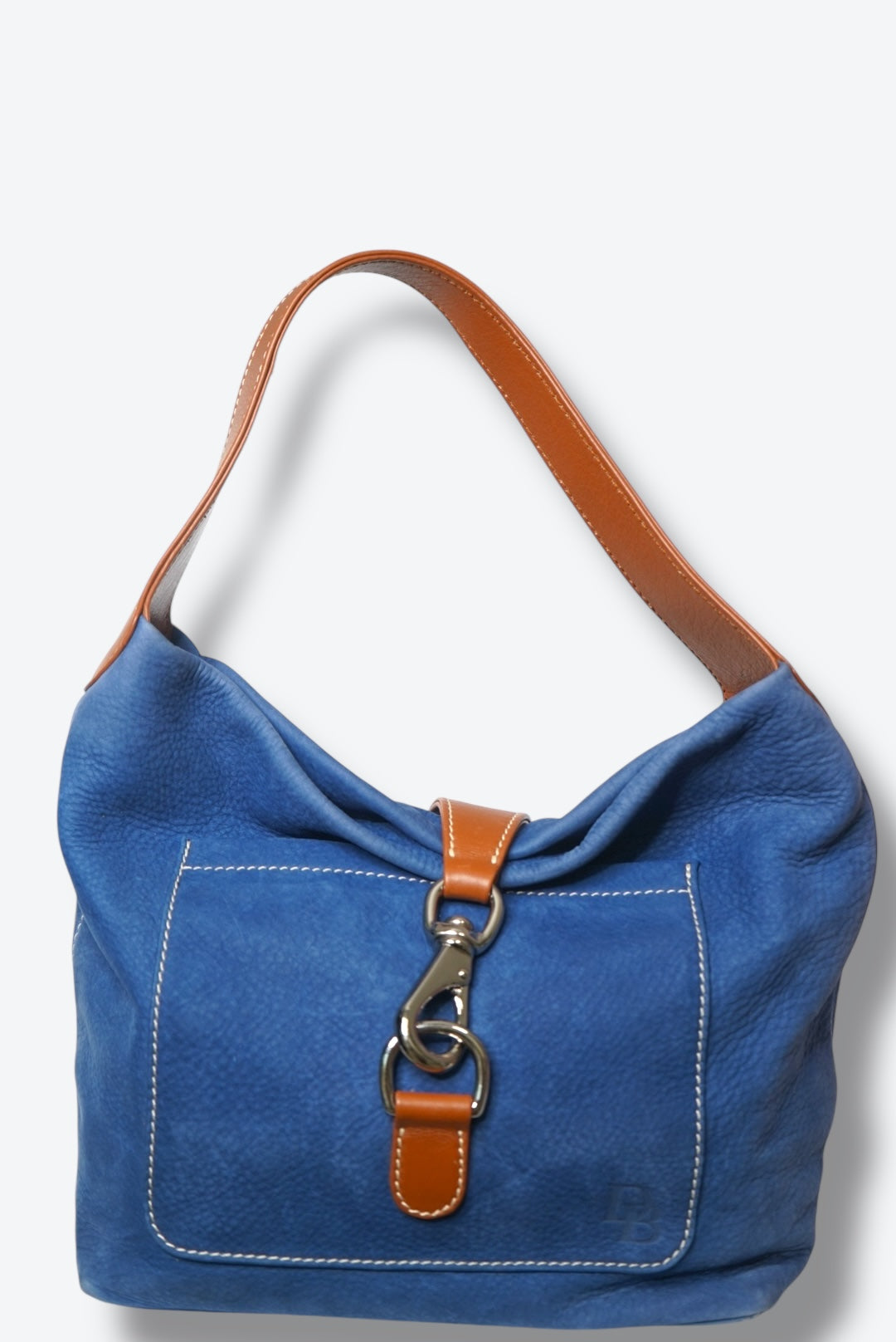#90. Y2K Indigo Blue Dooney and Burke Slouch Hobo Bag