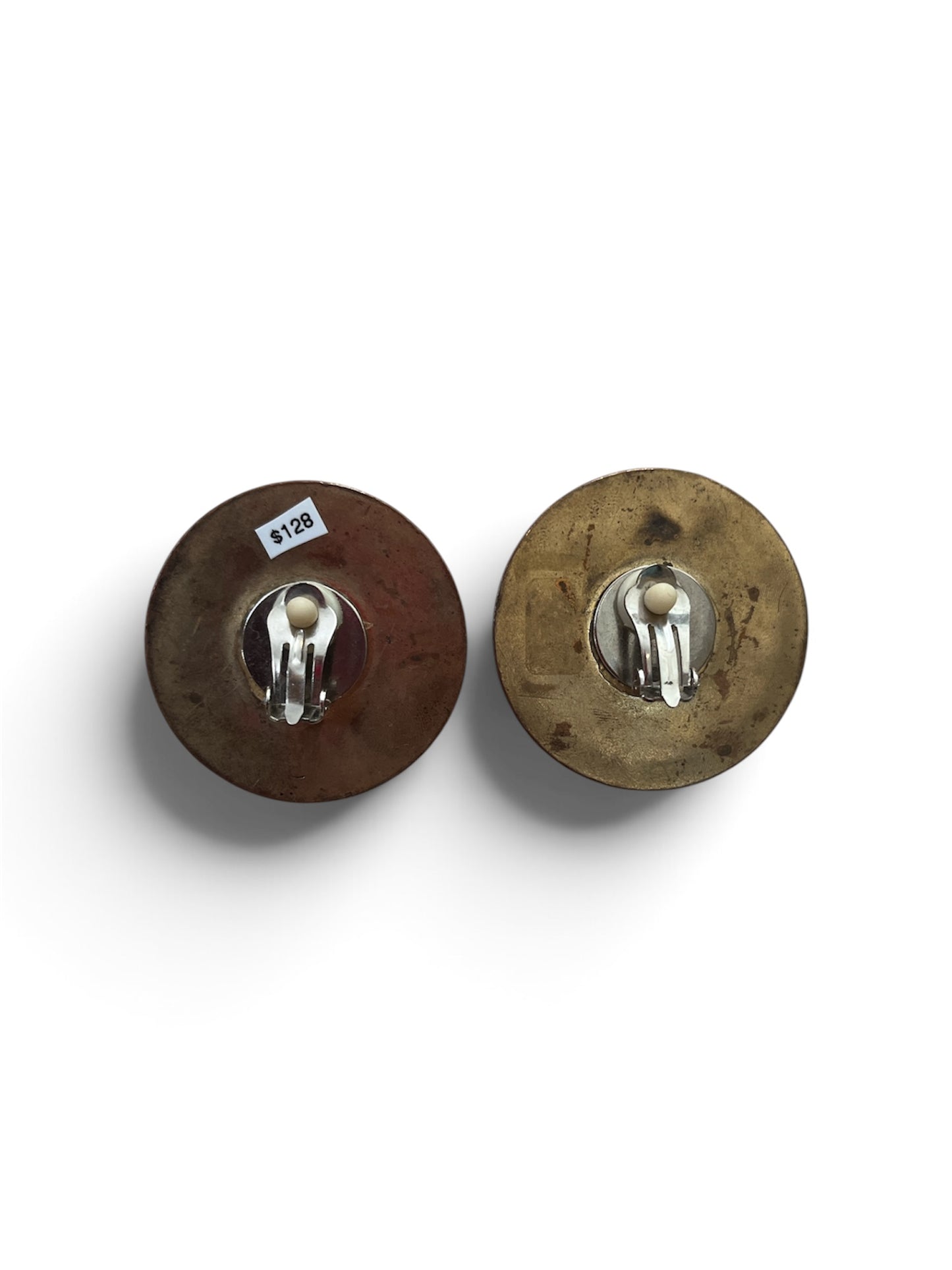 1990s Round Pearl + Multi Gem Stone Earrings