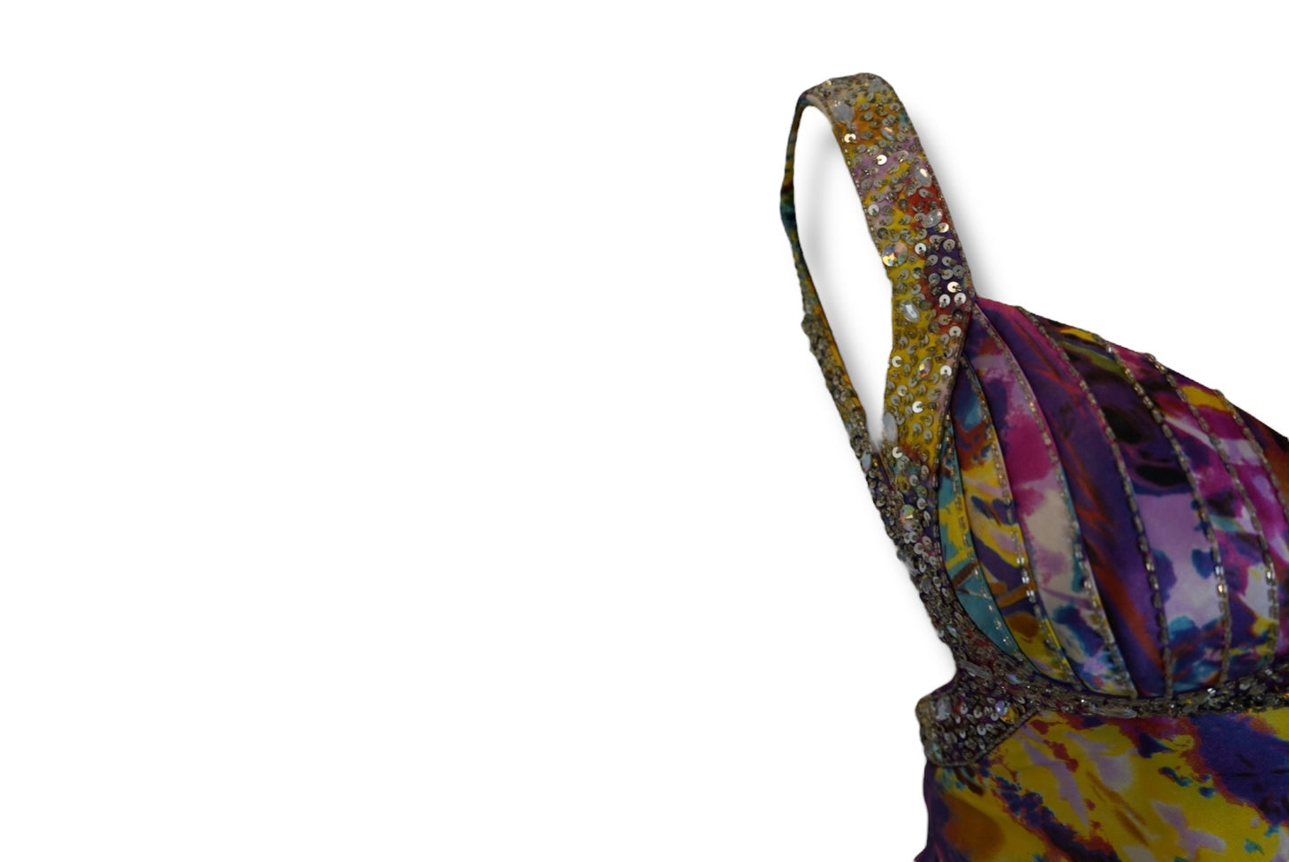 Mori Lee by Madeline Gardner Sequin Color Splash Dress