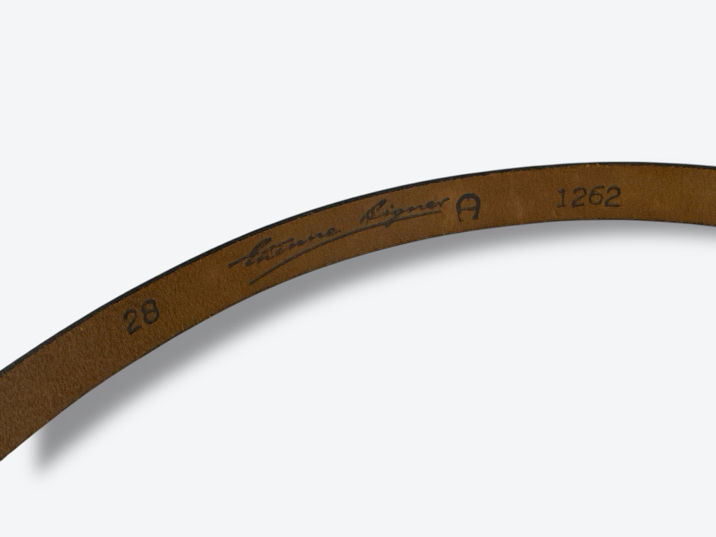 1990s Etienne Aigner Navy Signature Belt