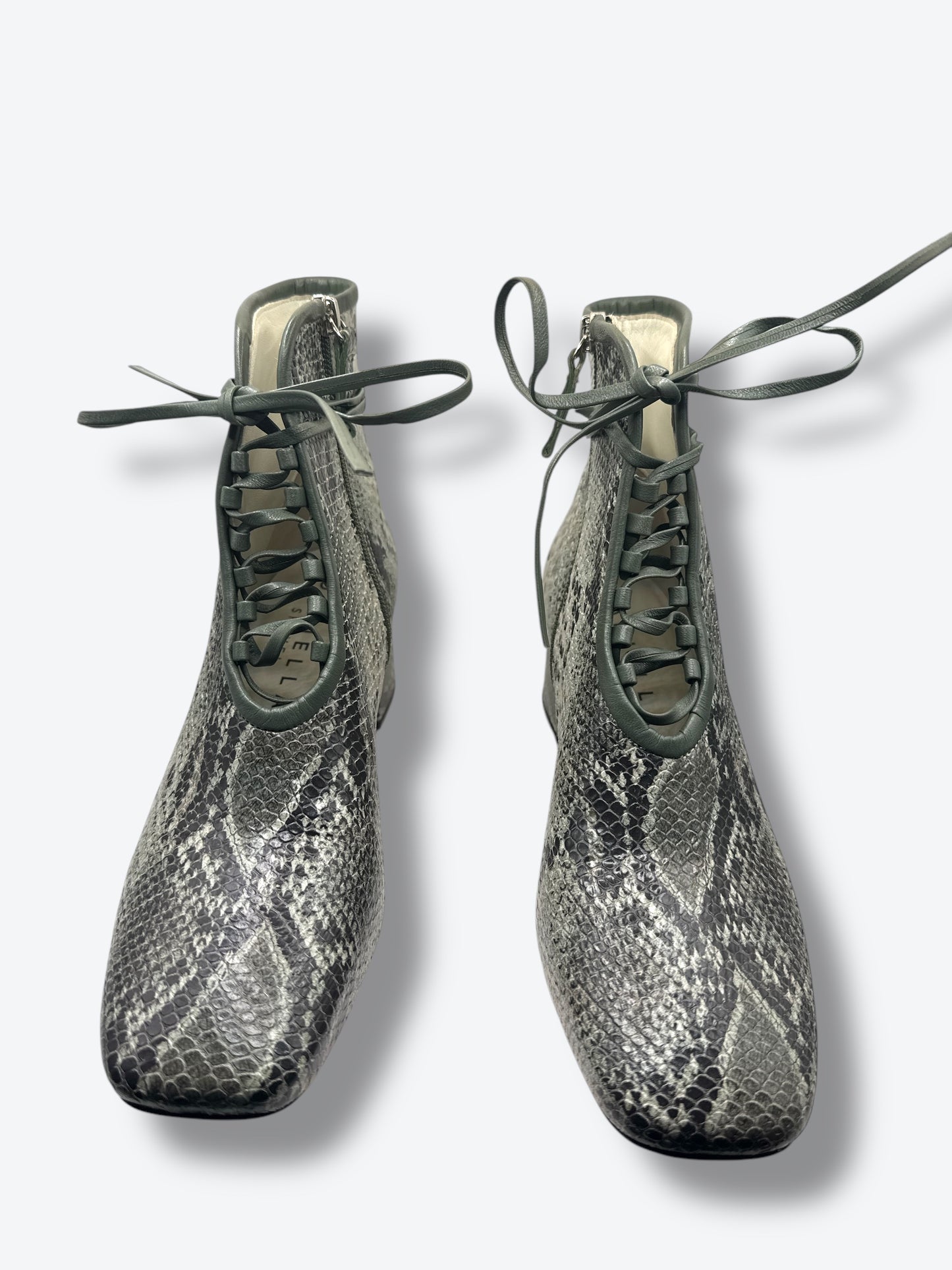 Trend: Daniella Shevel Snakeskin Lace Boots