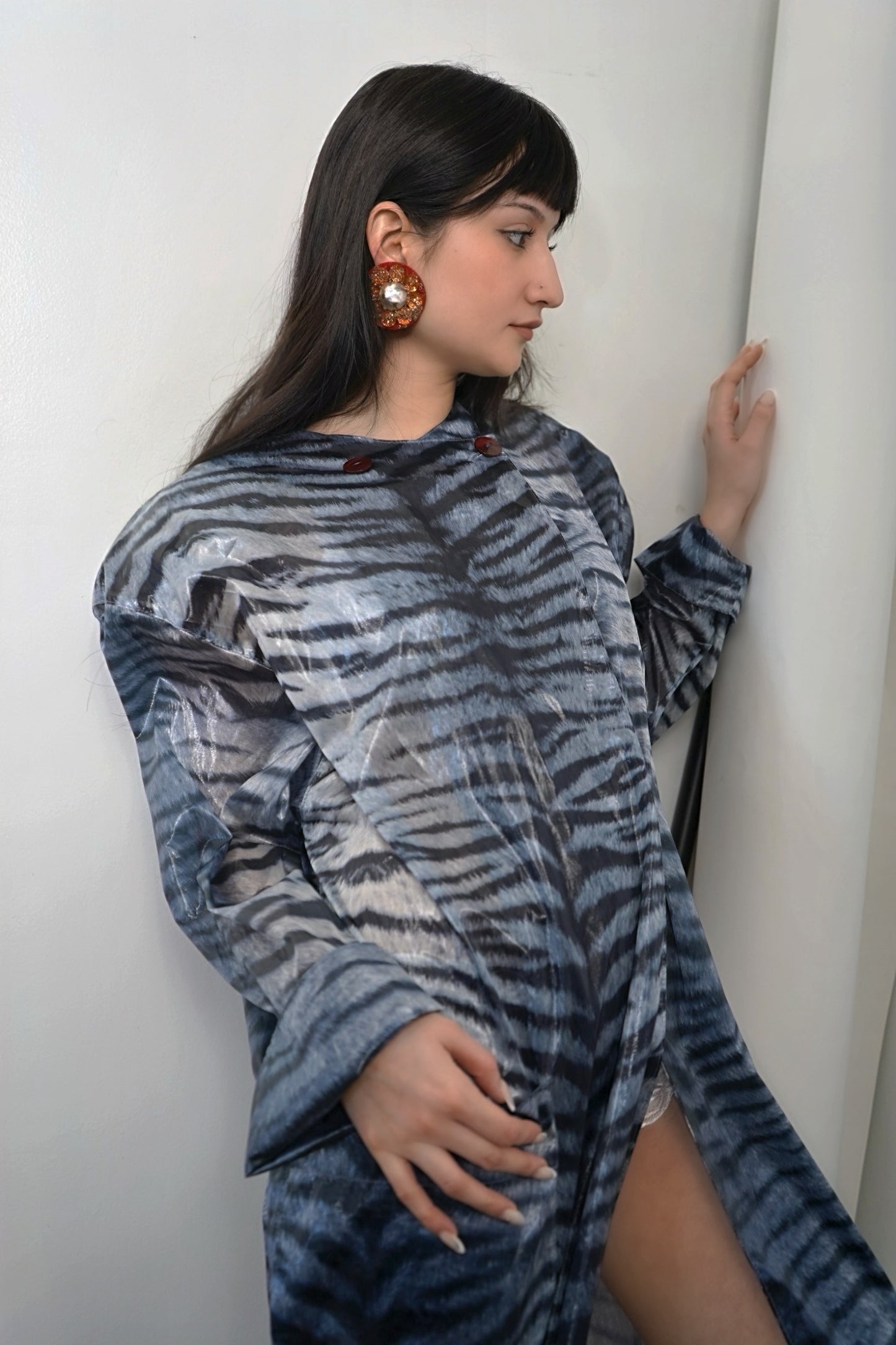 Mary McFadden Zebra Trench