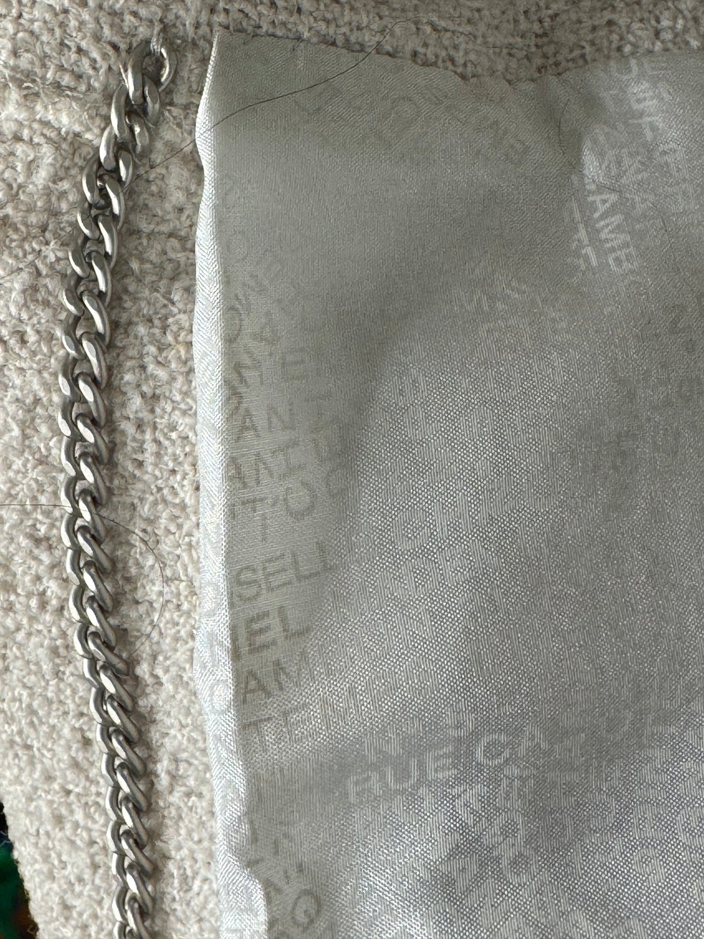 Vintage Chanel Stone 2 Button Blazer (P12693V07322)