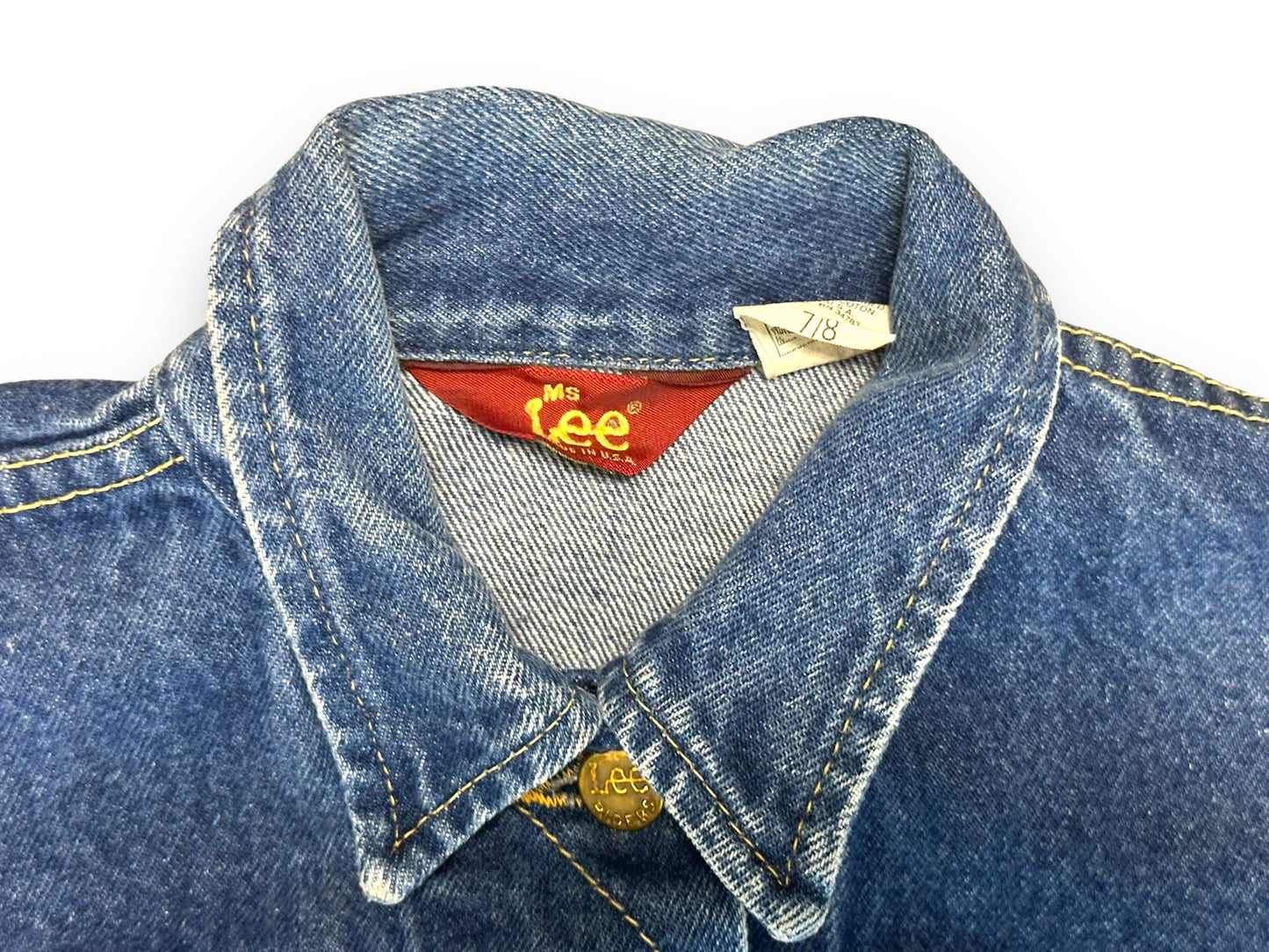 1980s Lee Indigo Wash Denim Jacket