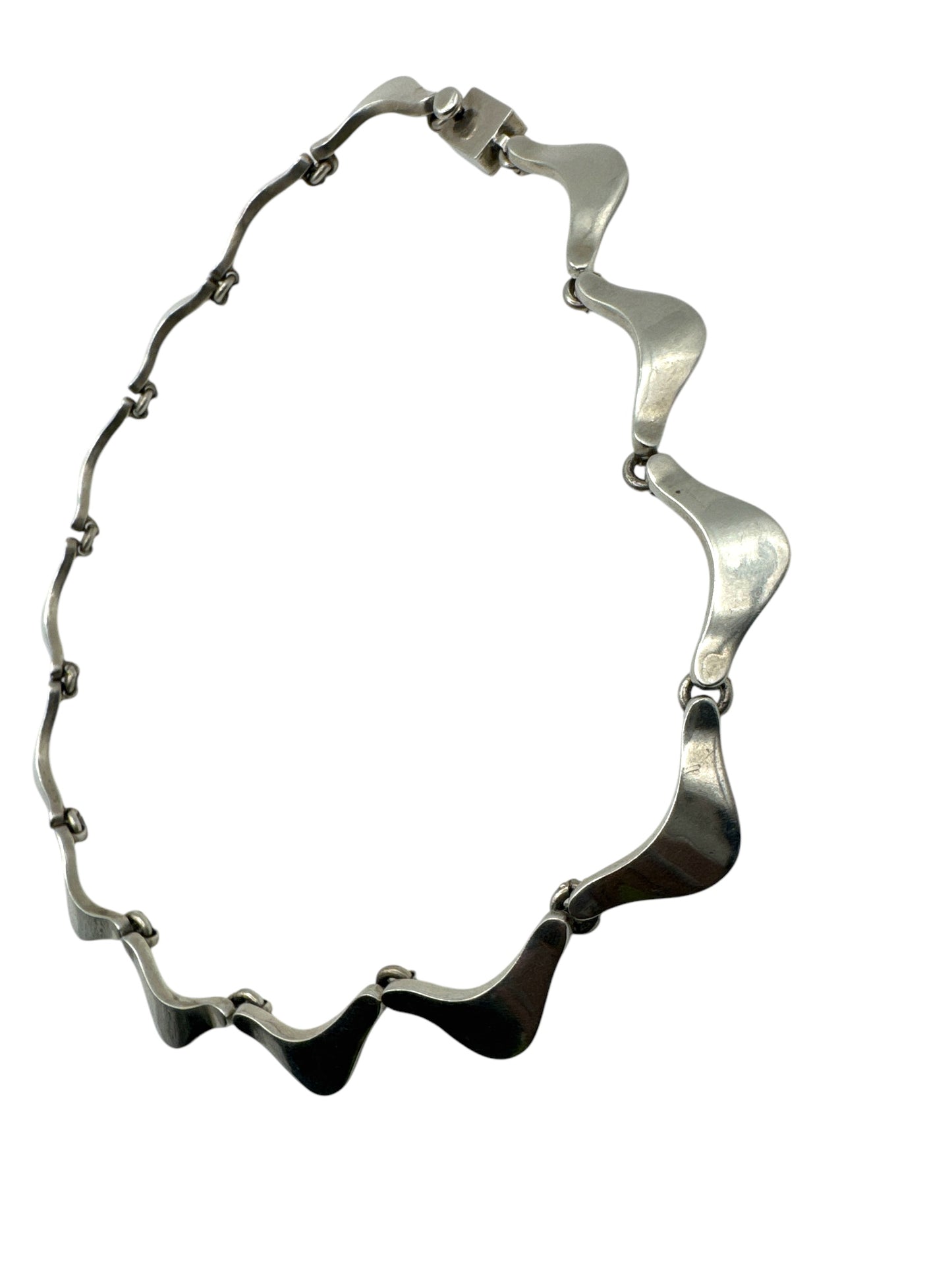 Vintage Mexican Sliver Abstract Necklace
